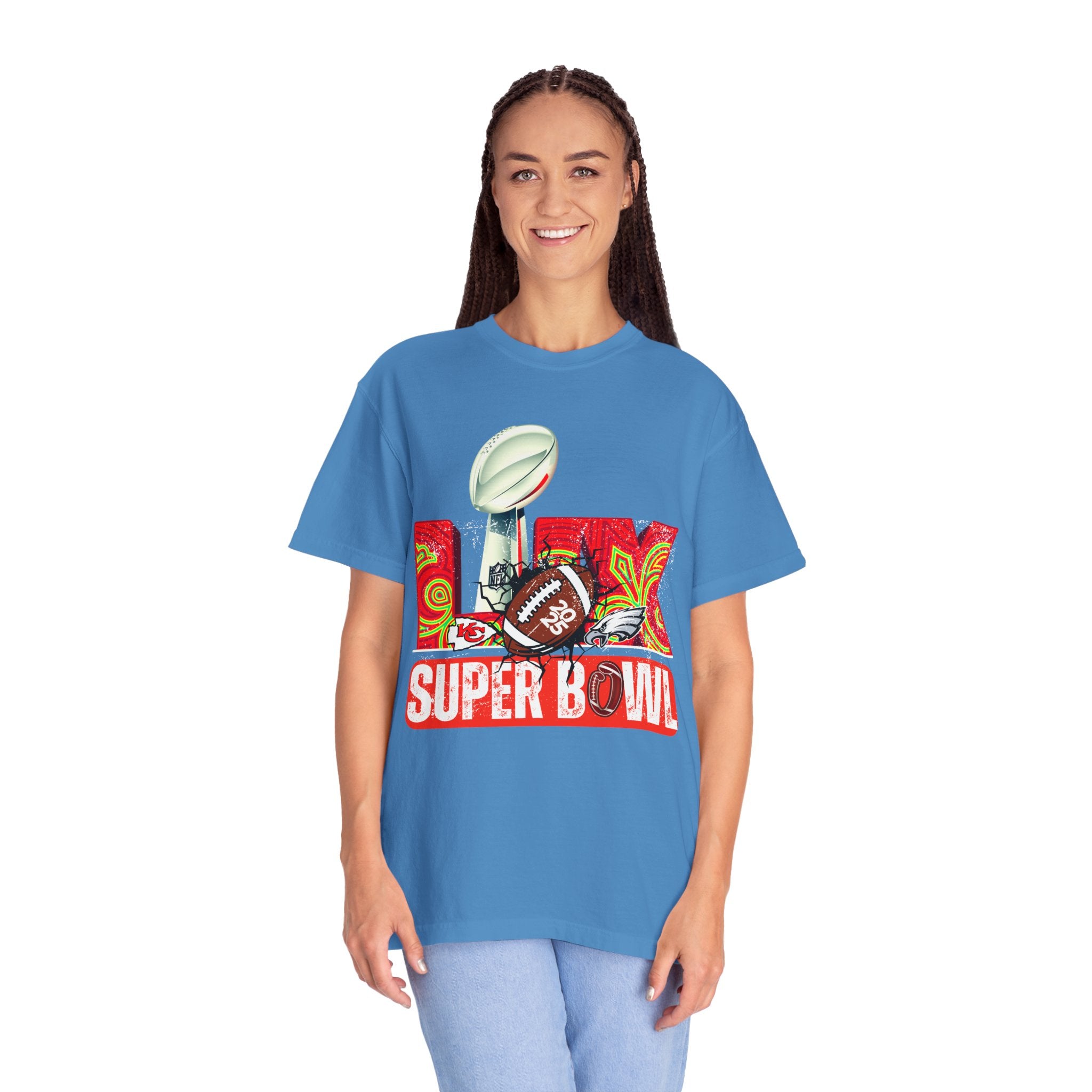 Dyed Super Bowl T-Shirt - Celebrate Football with Style!