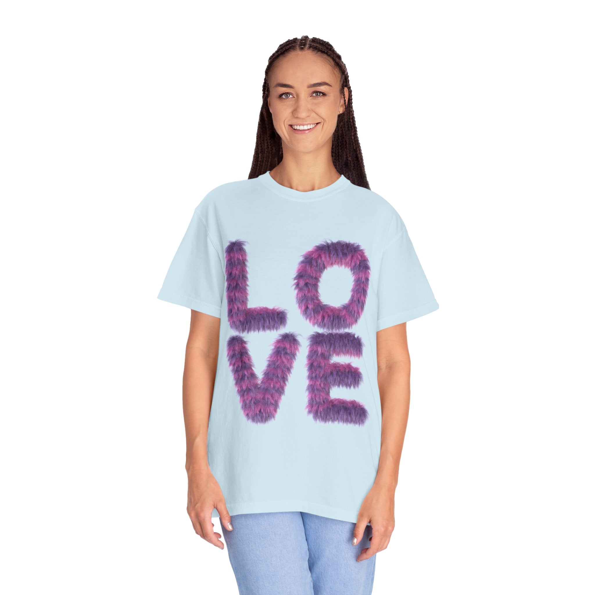 Fuzzy Love Tee - Soft Graphic Unisex T-shirt for Casual Style