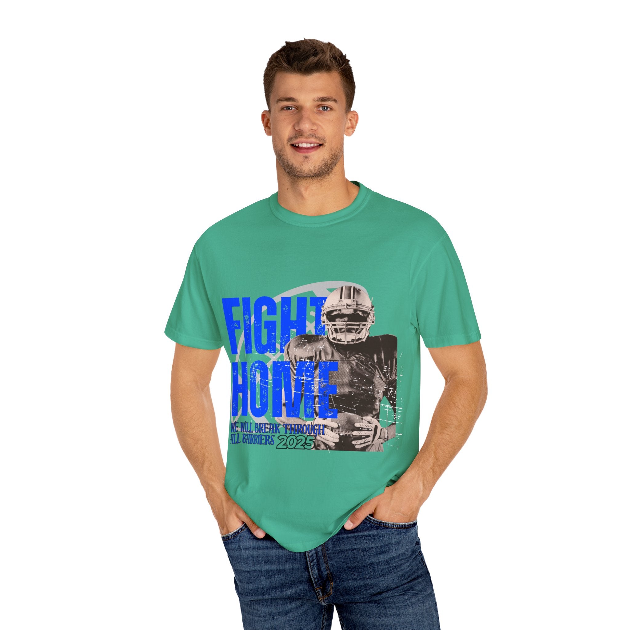 Dyed T-Shirt - Motivational Sports Tee for Team Spirit