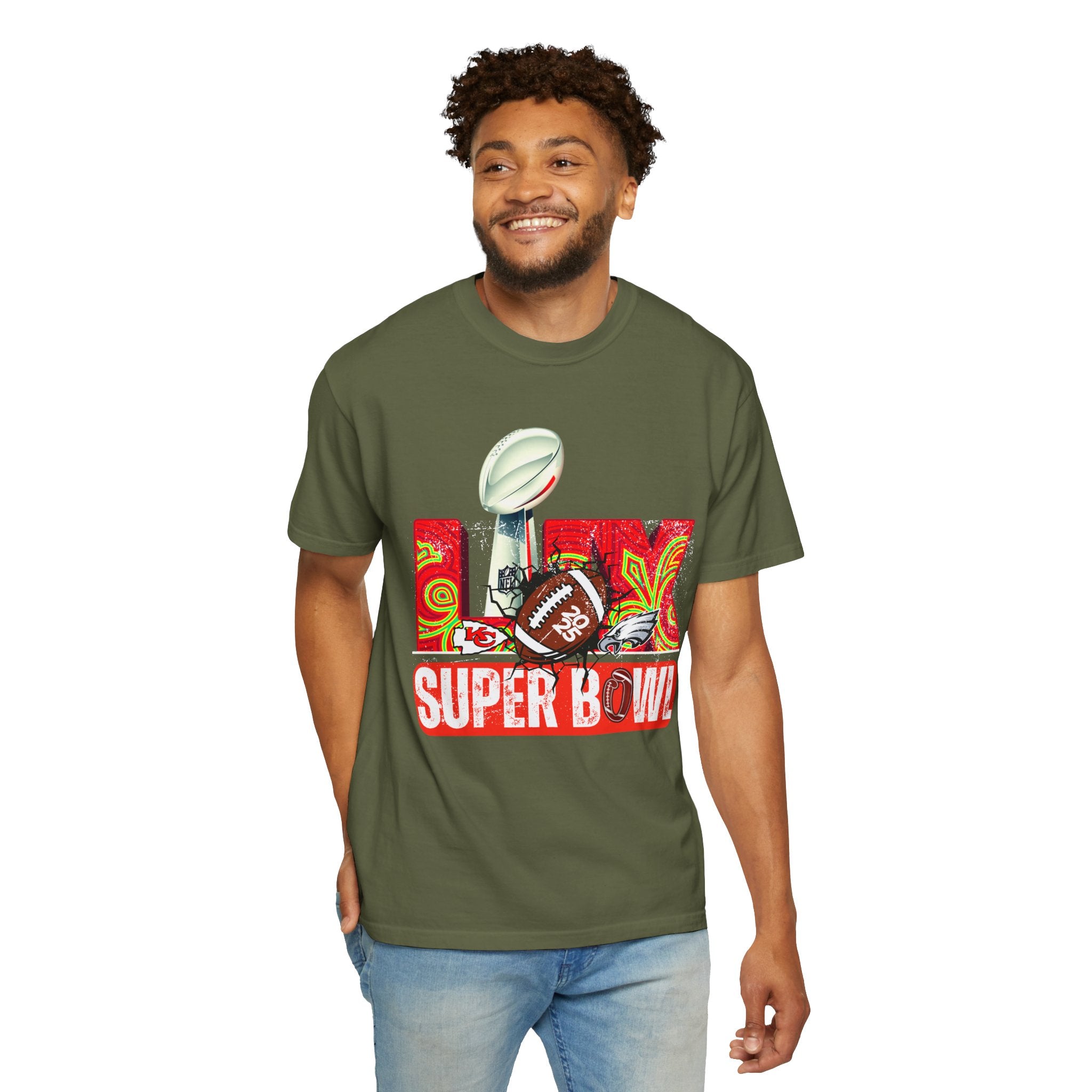 Dyed Super Bowl T-Shirt - Celebrate Football with Style!