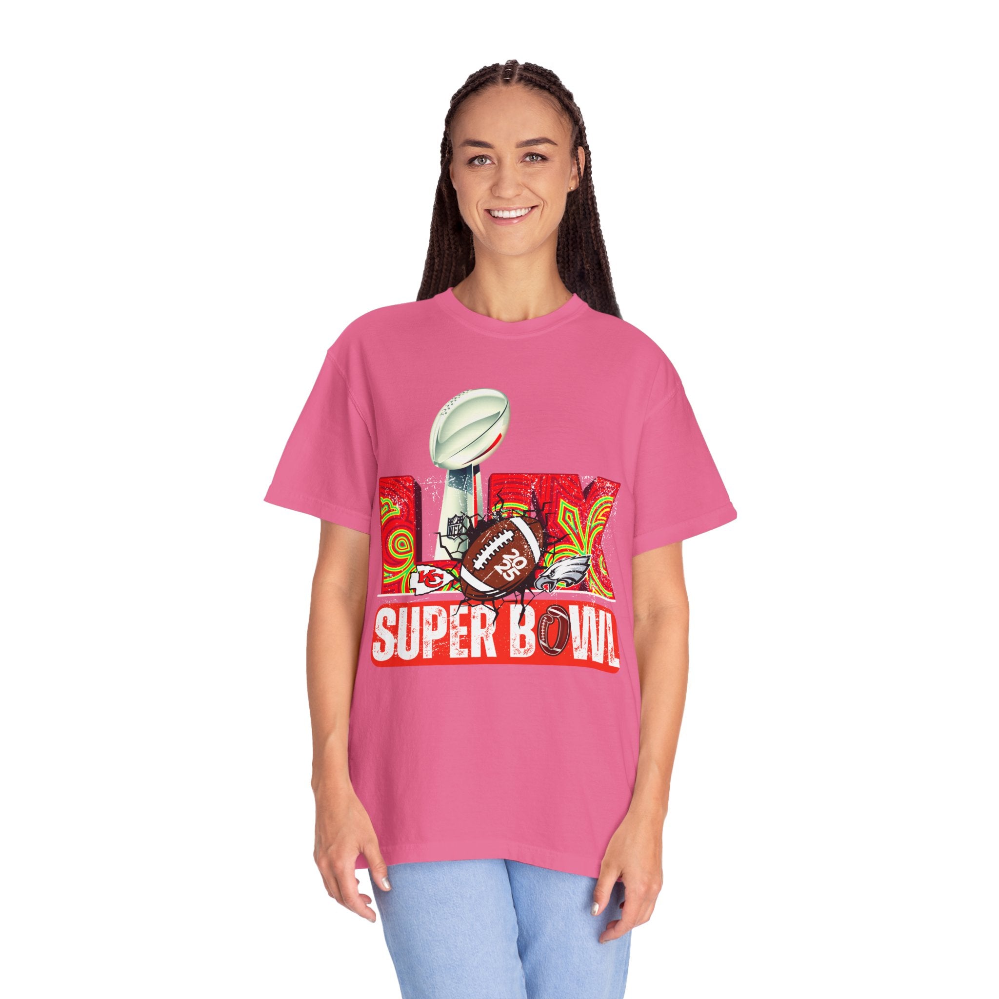 Dyed Super Bowl T-Shirt - Celebrate Football with Style!