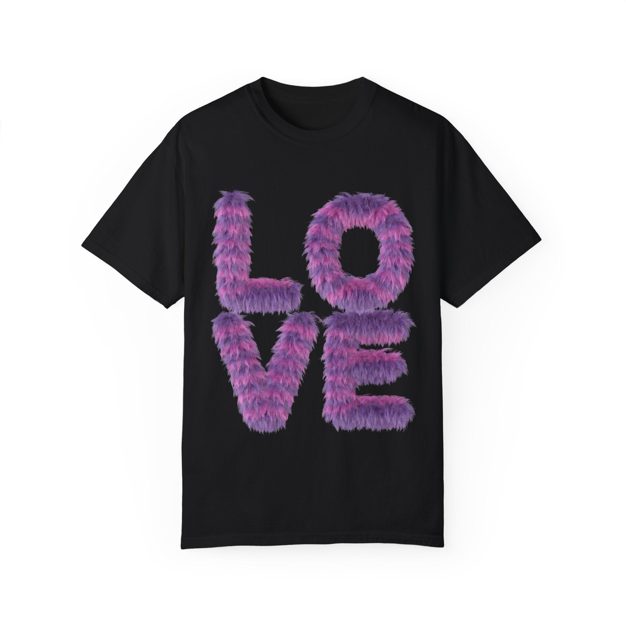 Fuzzy Love Tee - Soft Graphic Unisex T-shirt for Casual Style