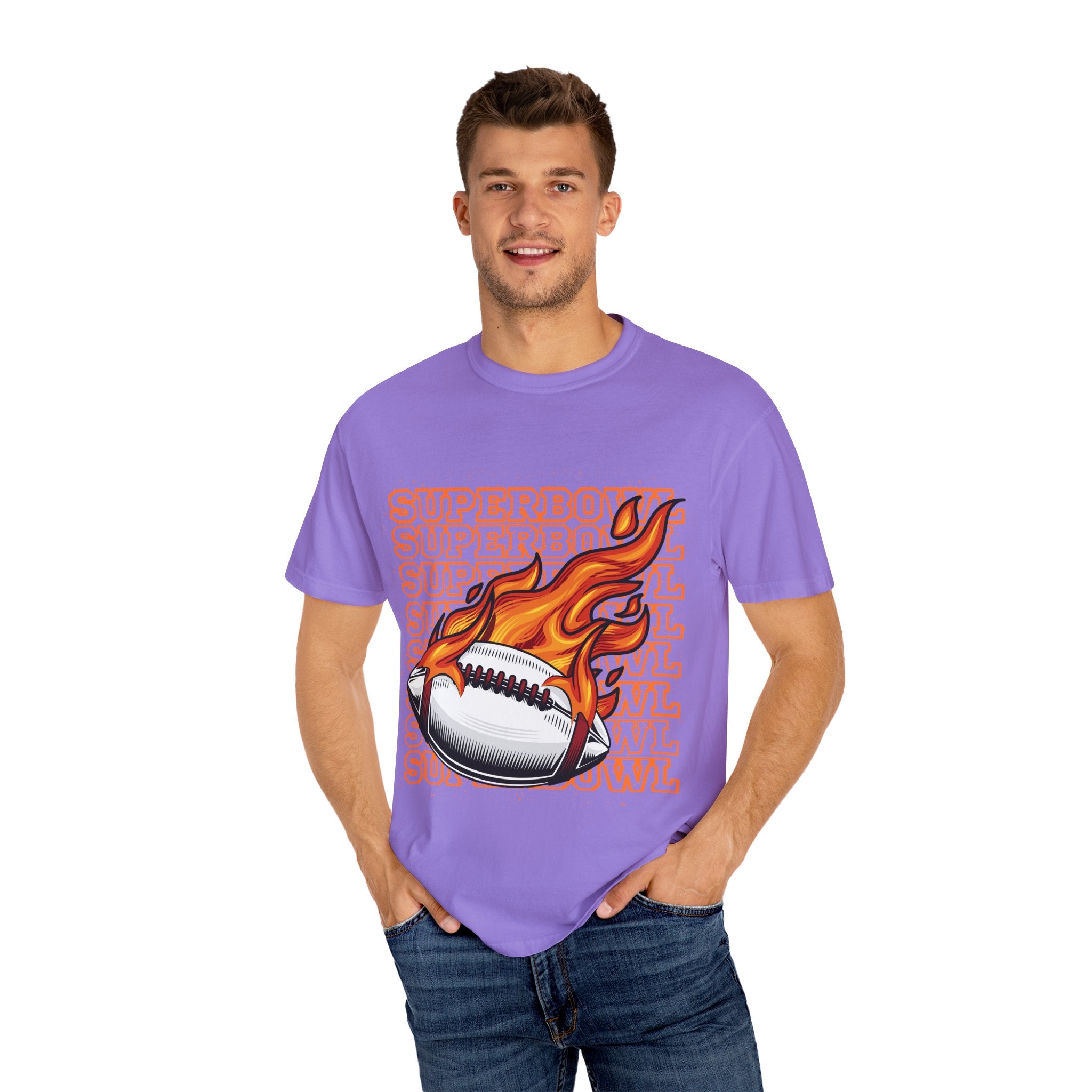 Superbowl Flame Graphic T-Shirt