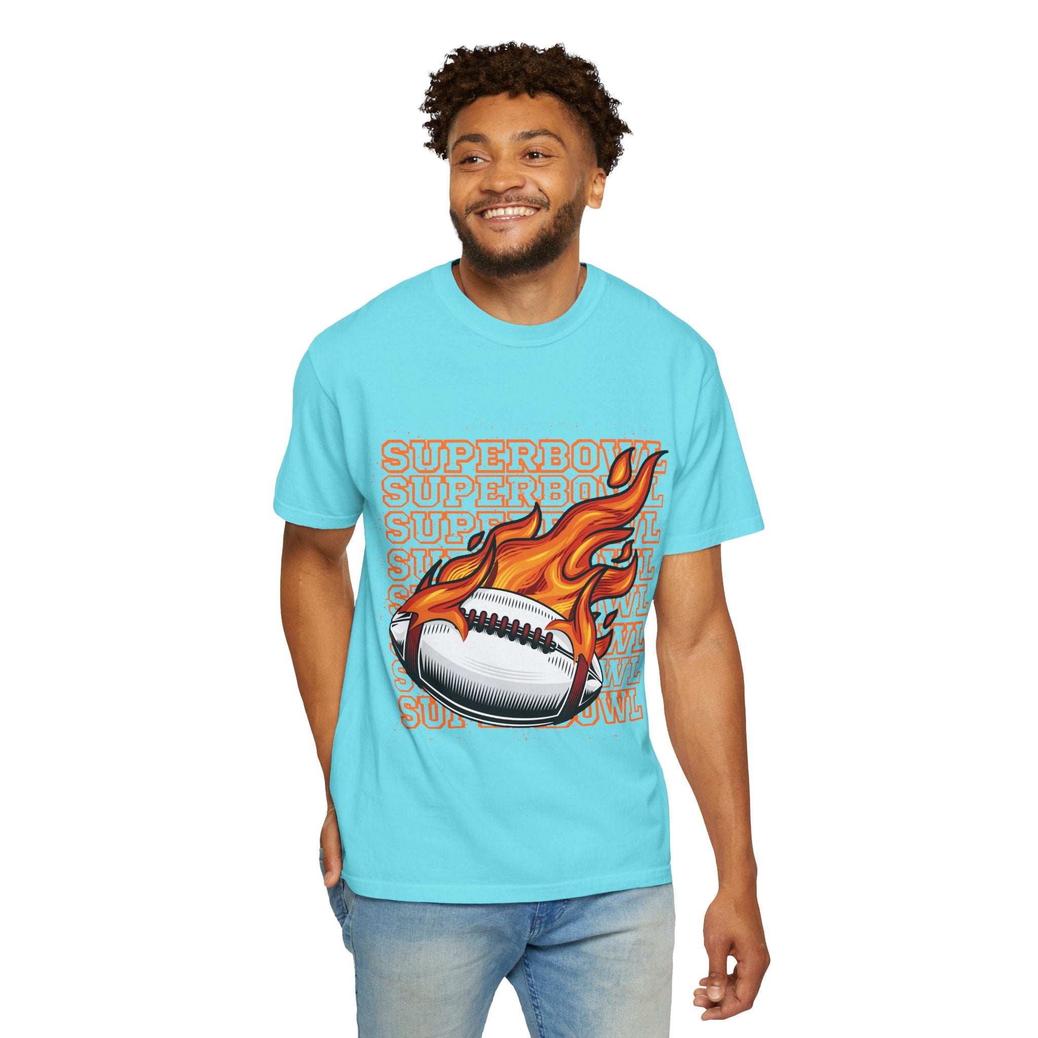 Superbowl Flame Graphic T-Shirt