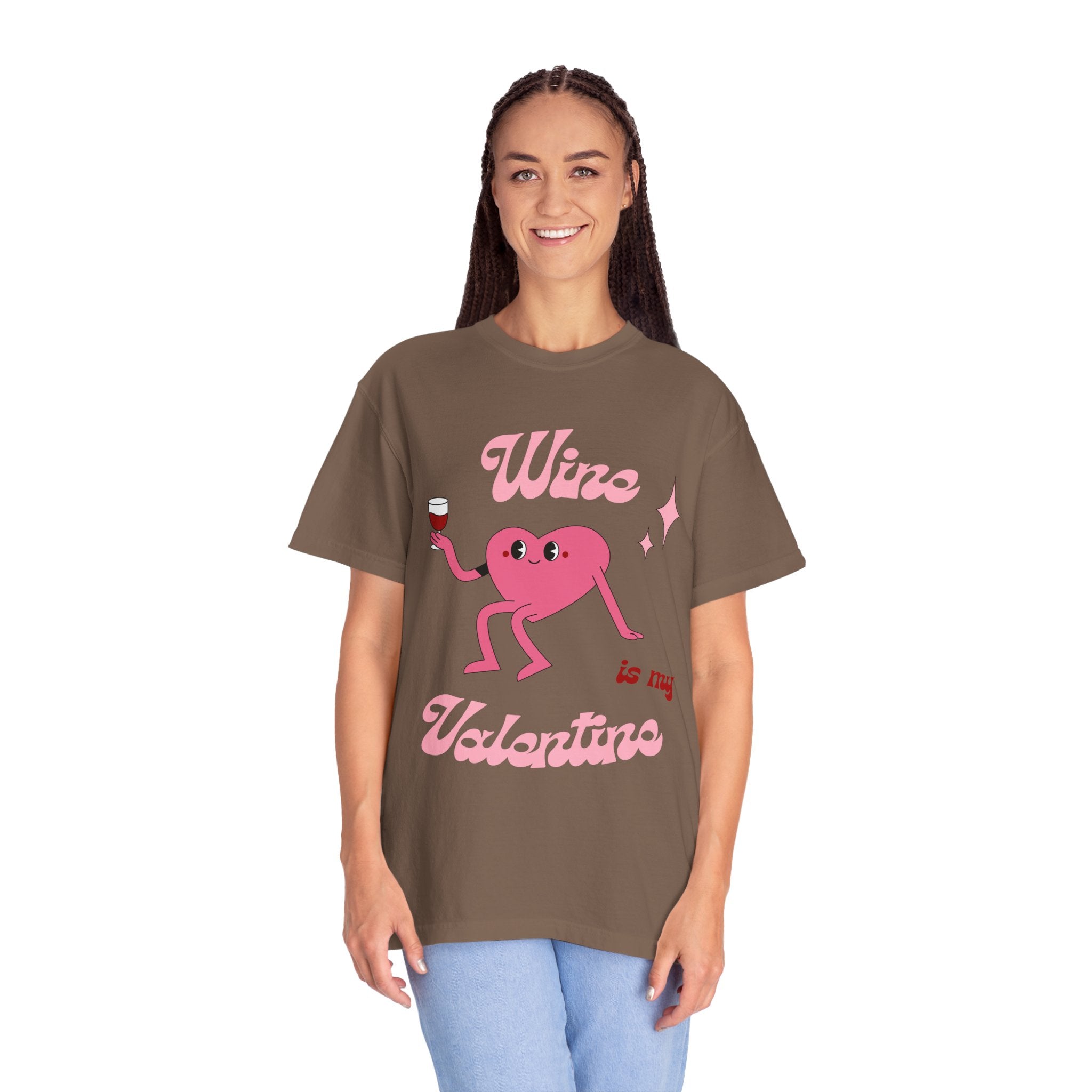 Wine is My Valentine T-Shirt - Cute Valentine's Day Tee