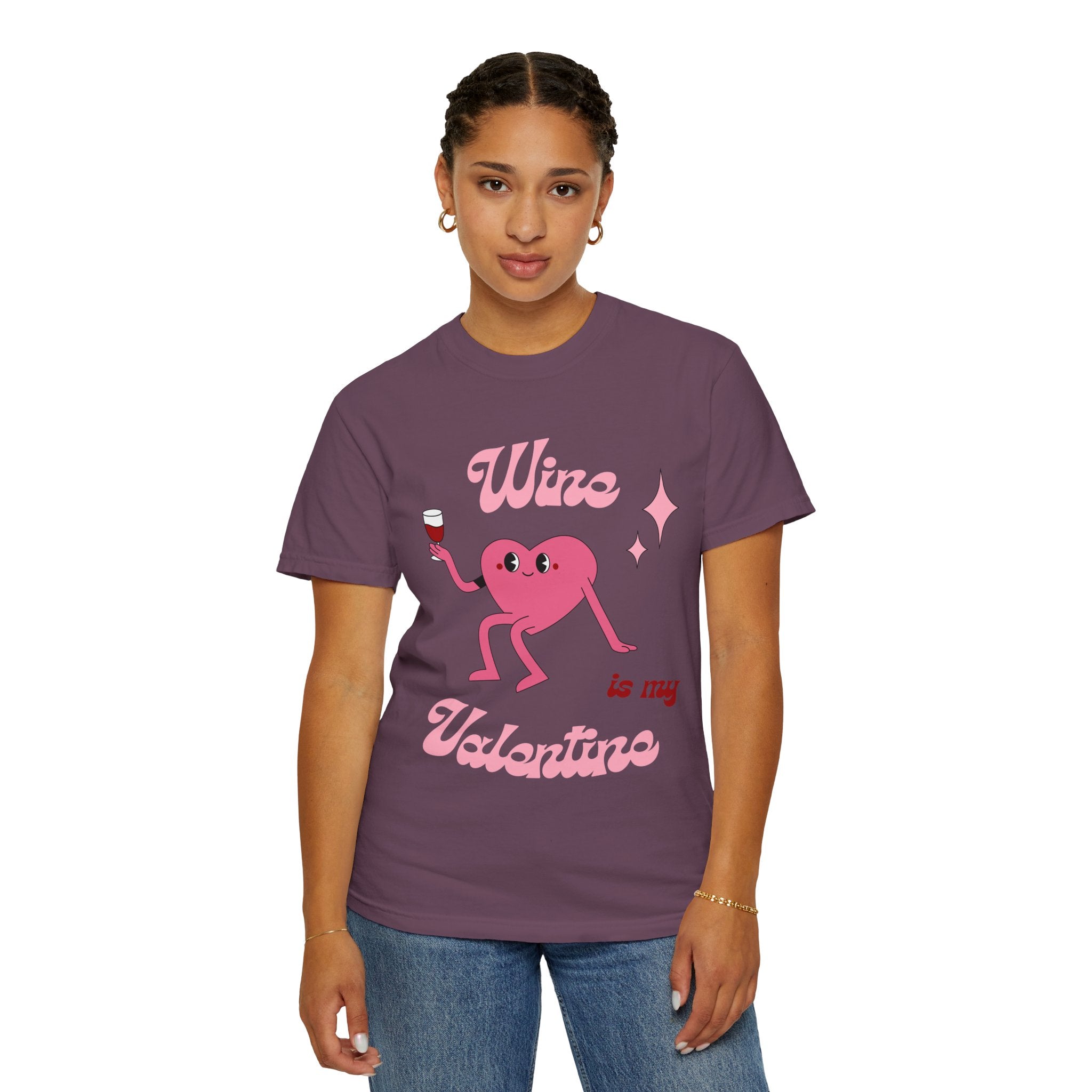 Wine is My Valentine T-Shirt - Cute Valentine's Day Tee