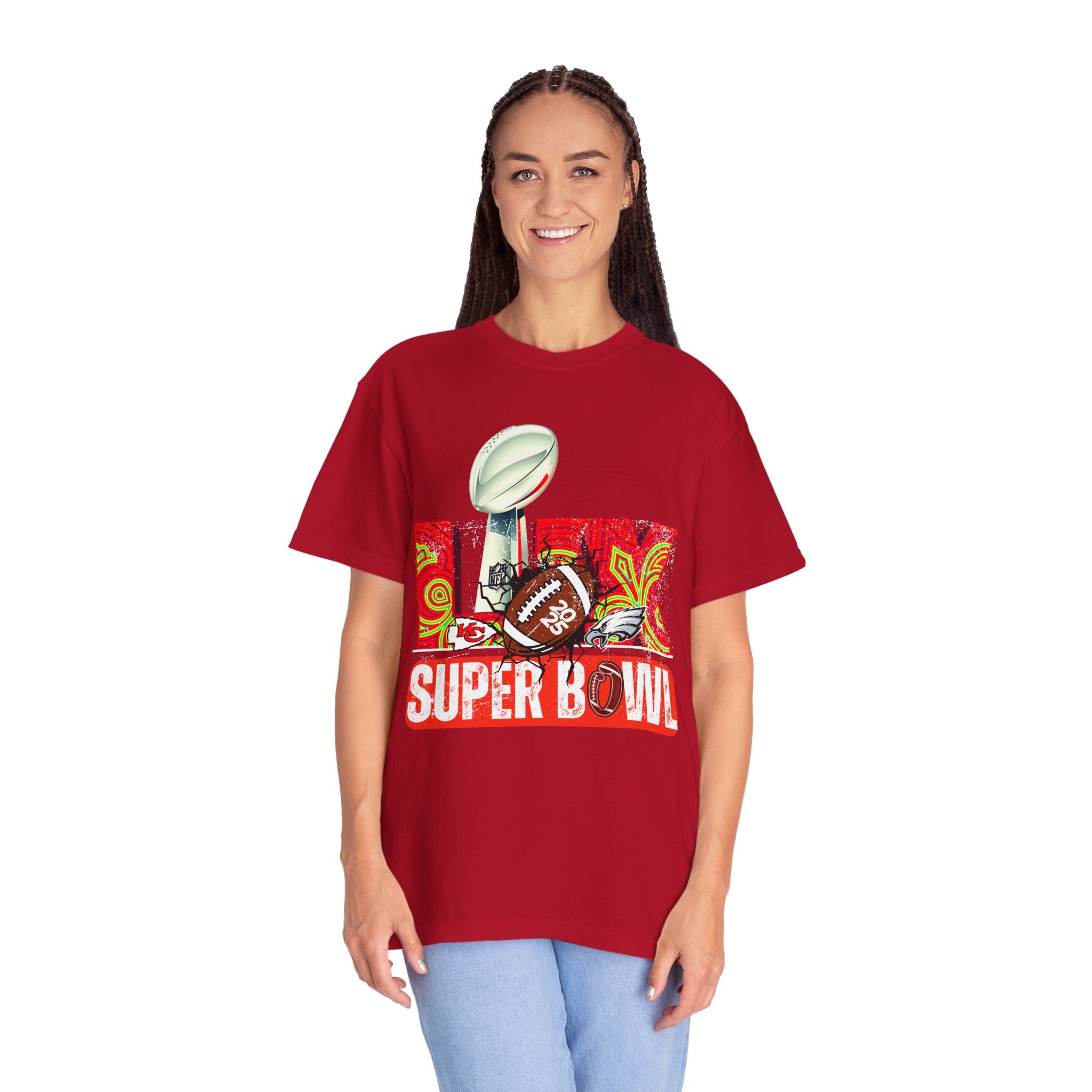 Dyed Super Bowl T-Shirt - Celebrate Football with Style!