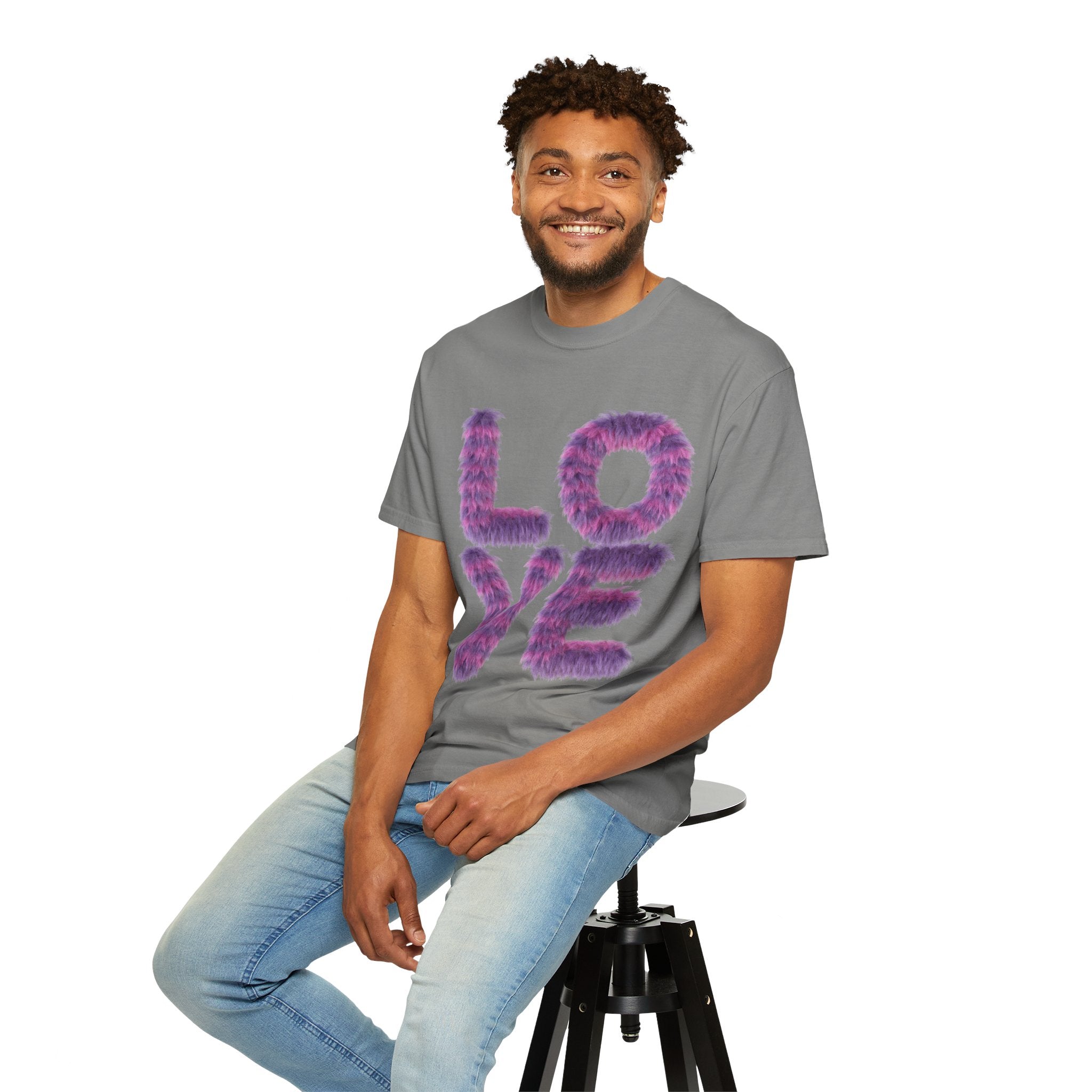 Fuzzy Love Tee - Soft Graphic Unisex T-shirt for Casual Style