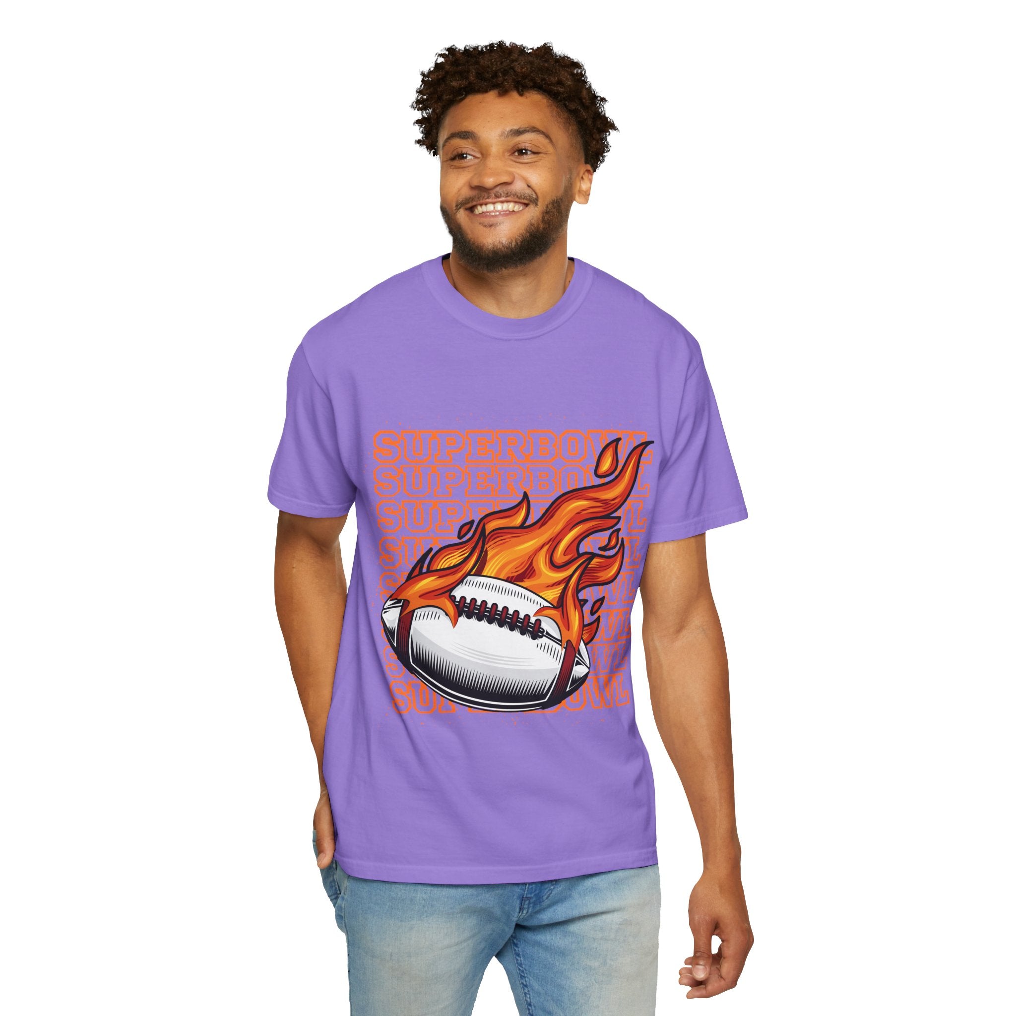 Superbowl Flame Graphic T-Shirt