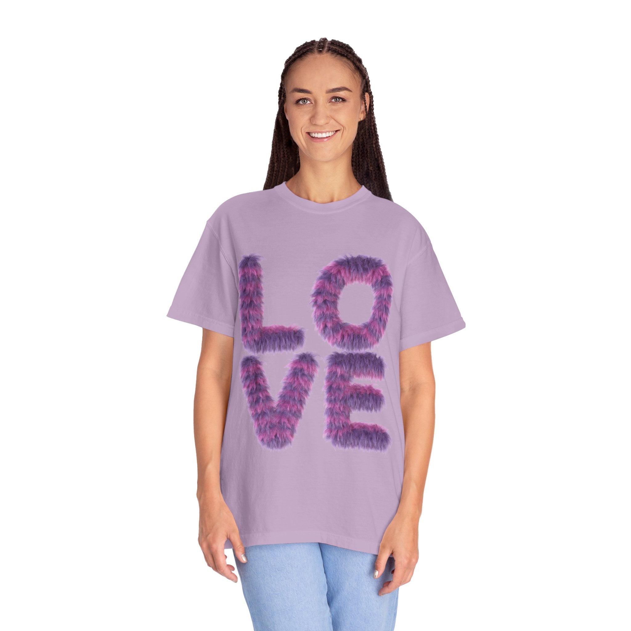 Fuzzy Love Tee - Soft Graphic Unisex T-shirt for Casual Style