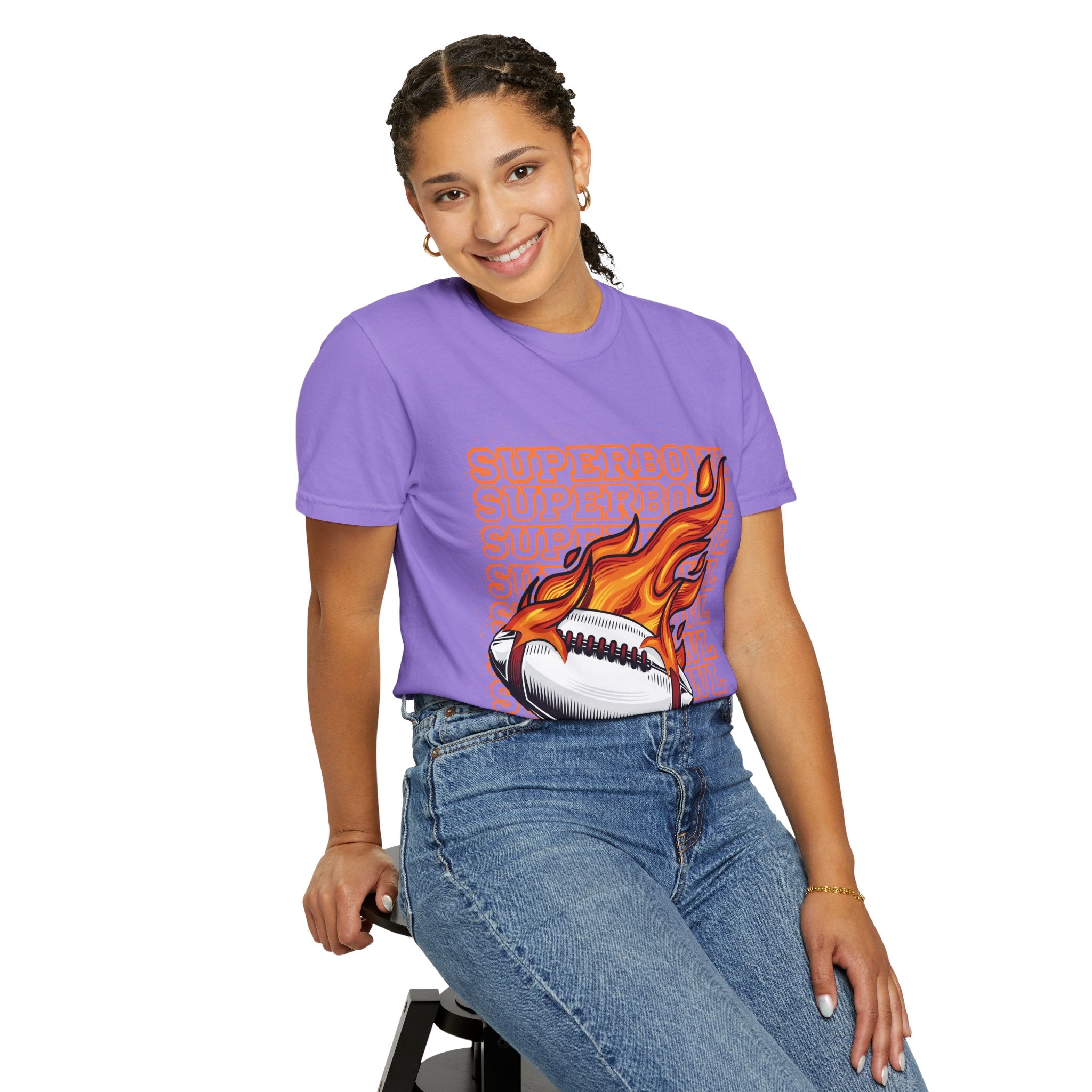 Superbowl Flame Graphic T-Shirt