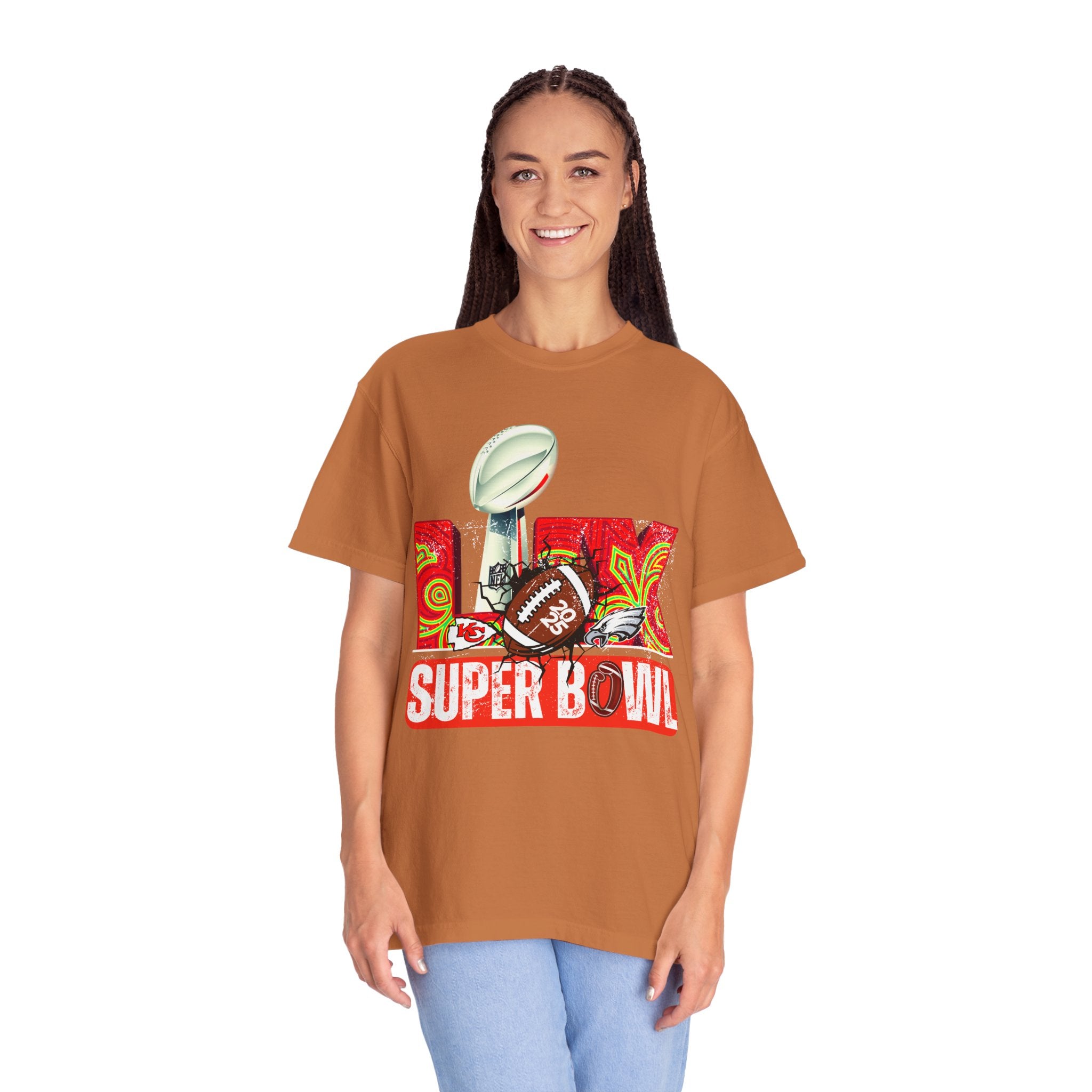 Dyed Super Bowl T-Shirt - Celebrate Football with Style!