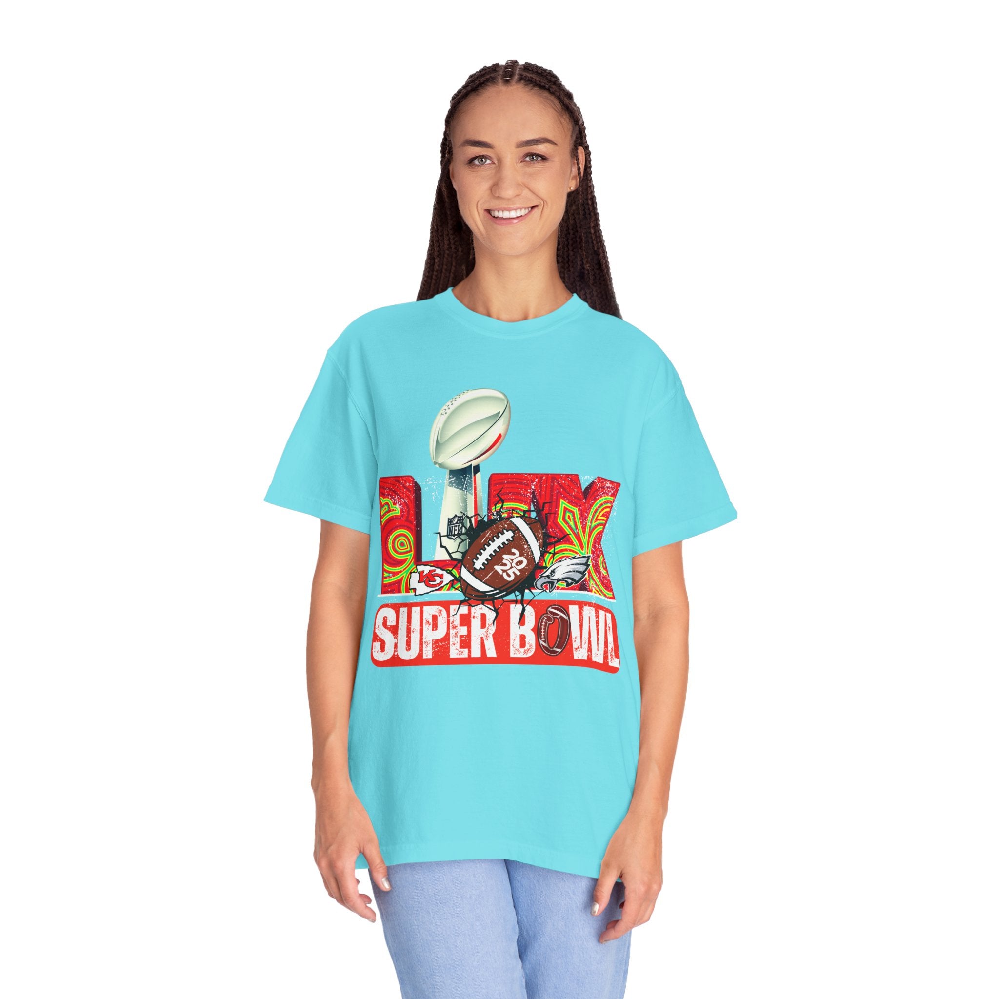 Dyed Super Bowl T-Shirt - Celebrate Football with Style!