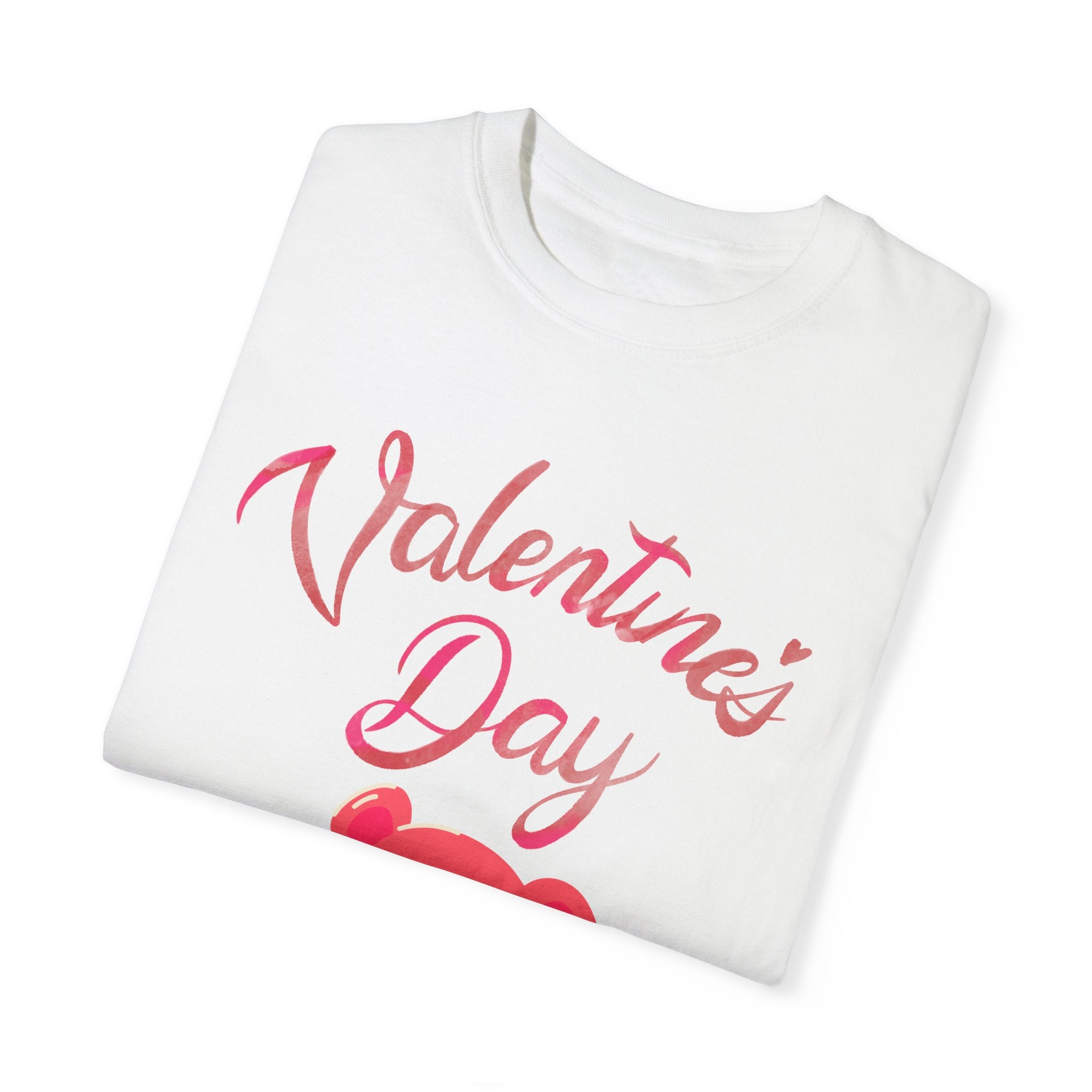 Valentine's Day Bear T-shirt - Unisex Garment-Dyed Tee