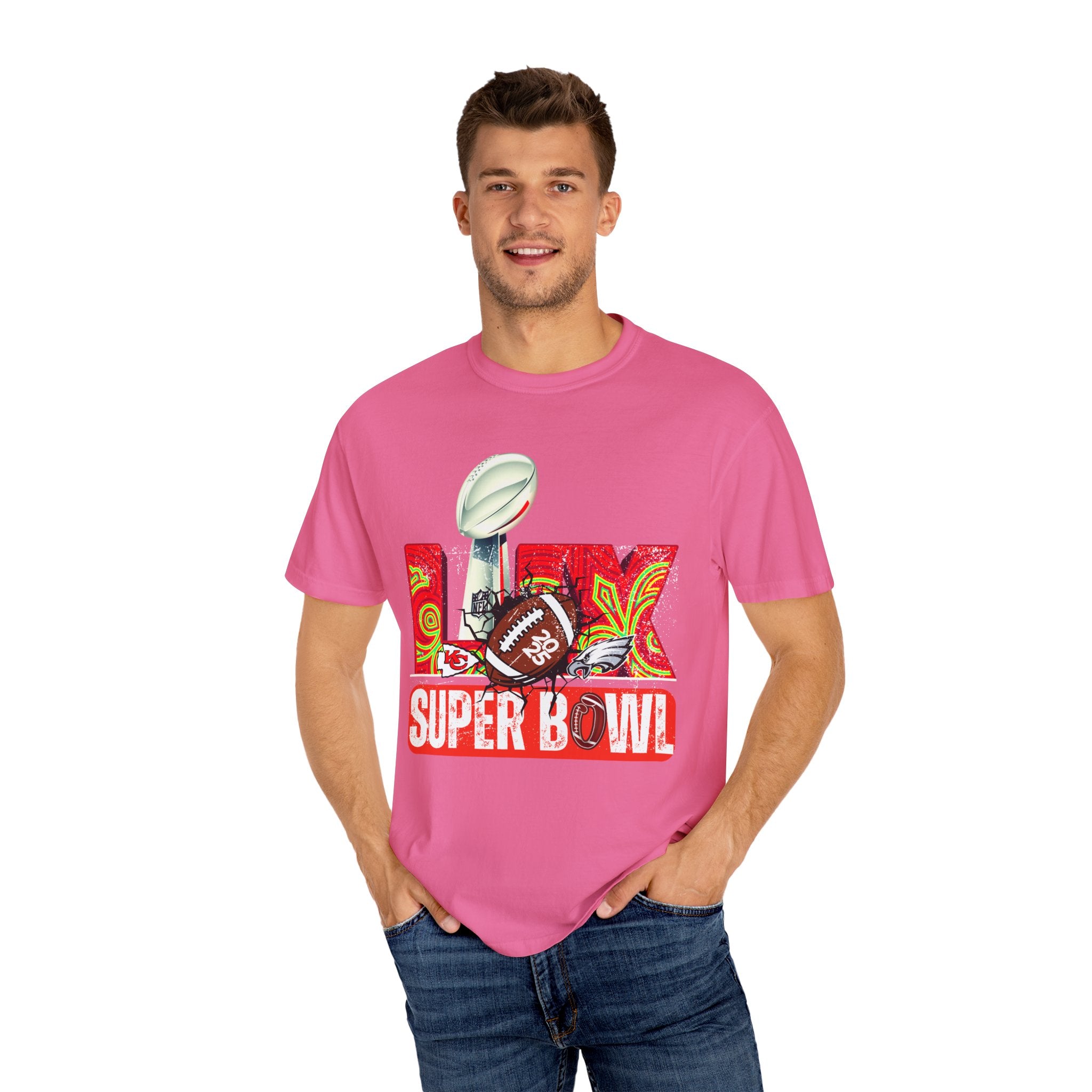 Dyed Super Bowl T-Shirt - Celebrate Football with Style!