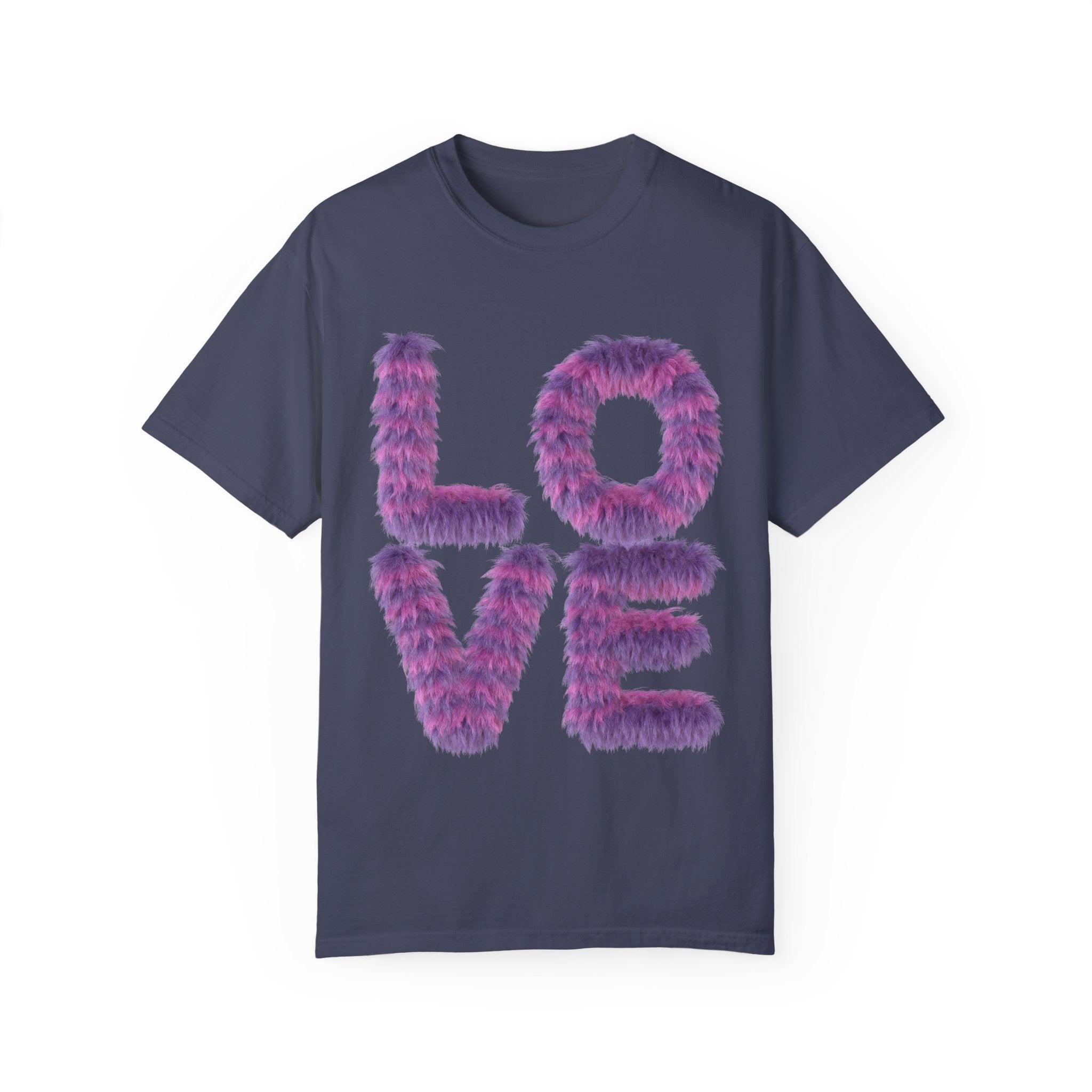 Fuzzy Love Tee - Soft Graphic Unisex T-shirt for Casual Style