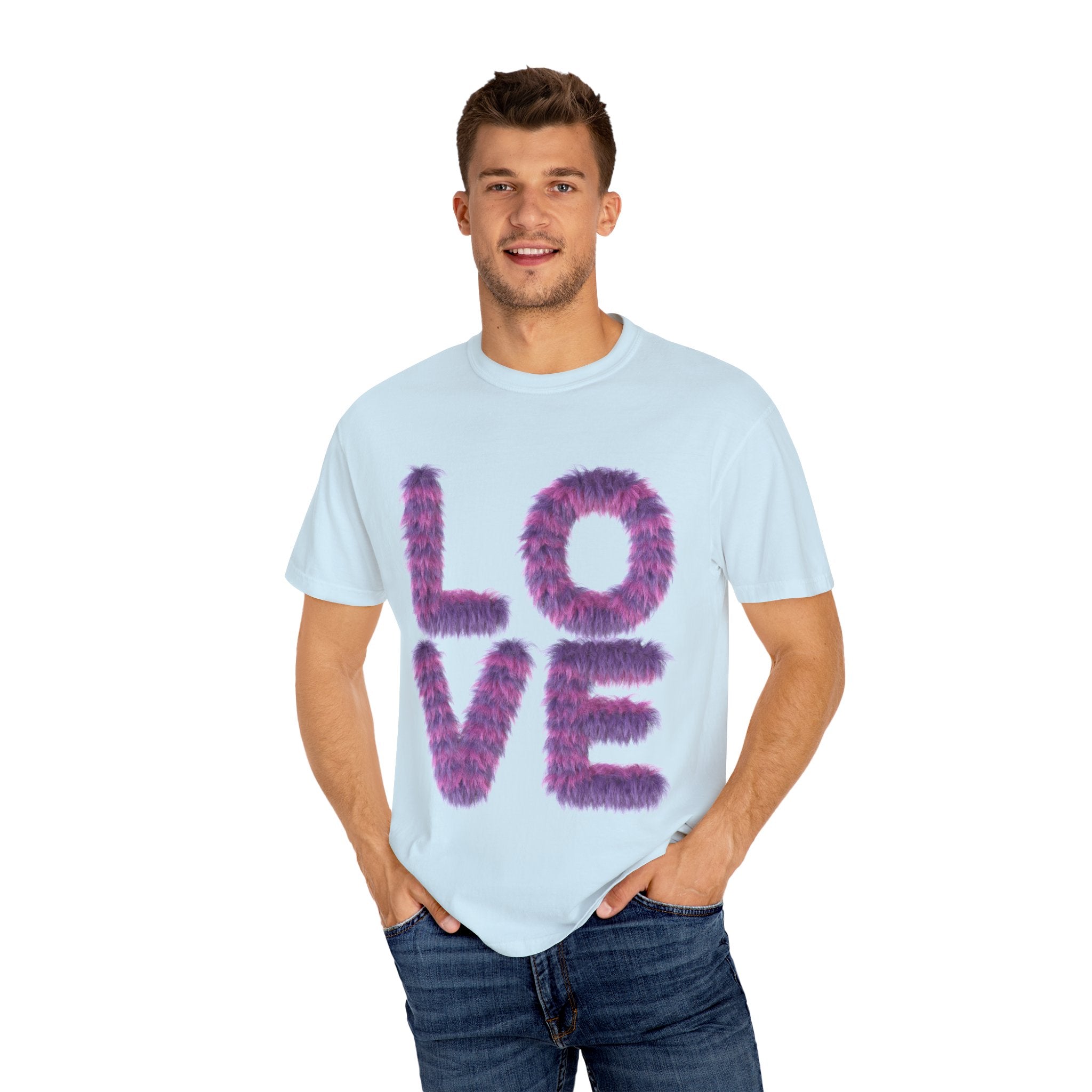 Fuzzy Love Tee - Soft Graphic Unisex T-shirt for Casual Style