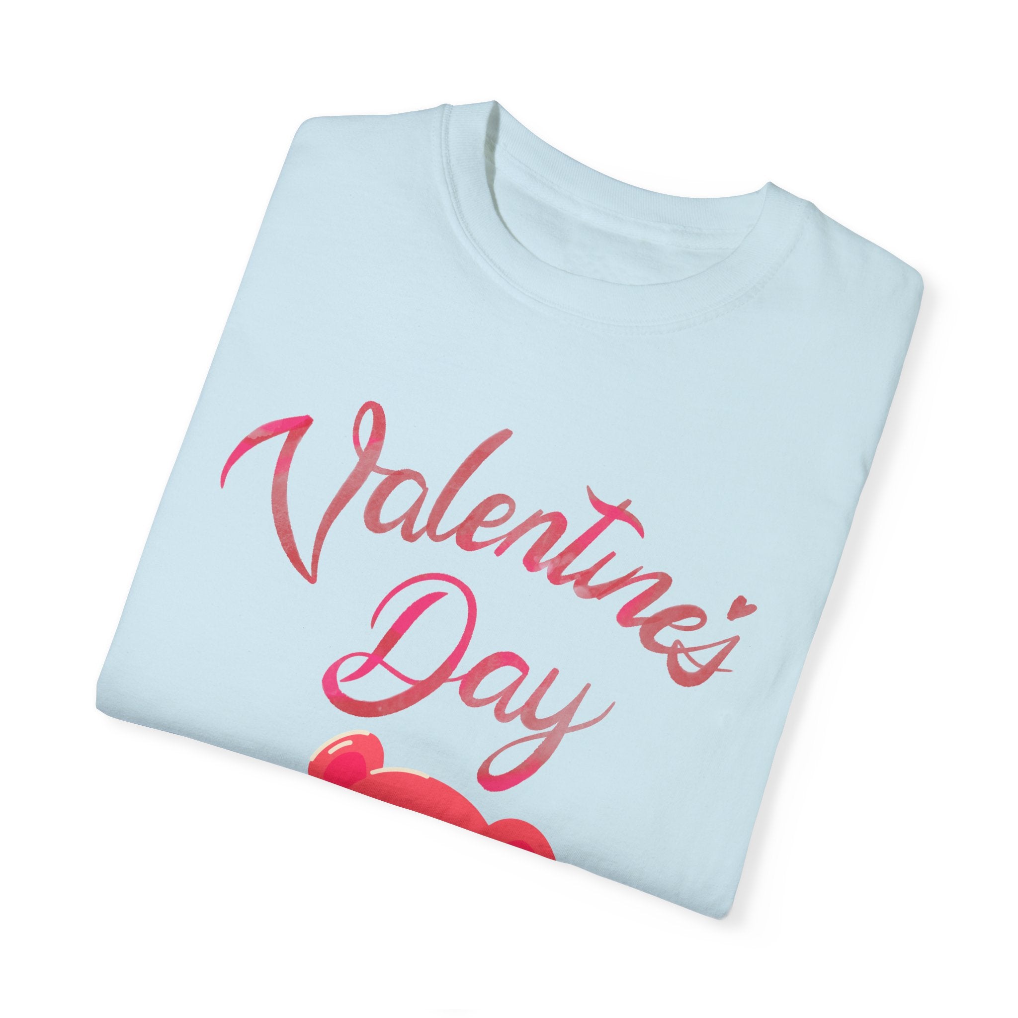 Valentine's Day Bear T-shirt - Unisex Garment-Dyed Tee