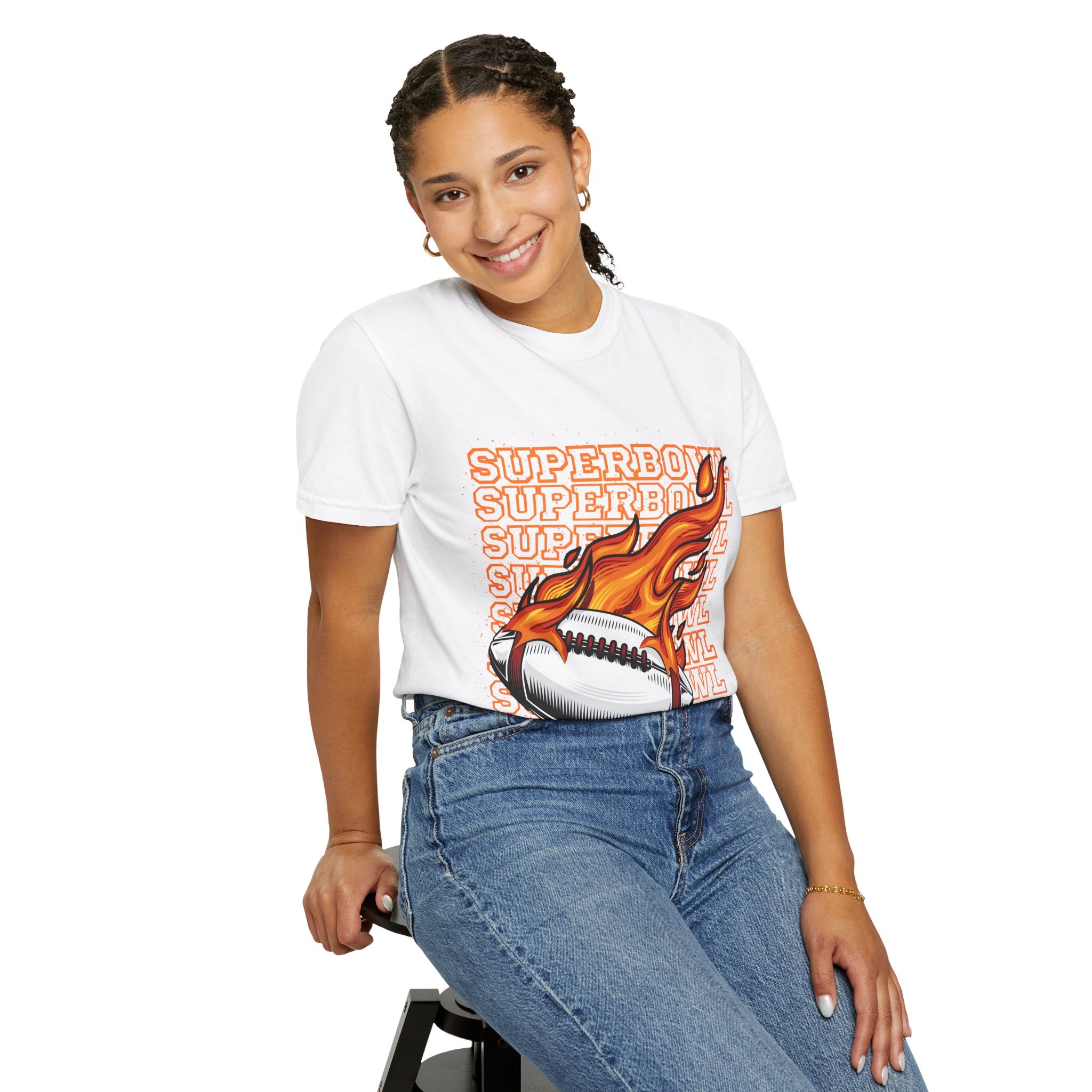 Superbowl Flame Graphic T-Shirt