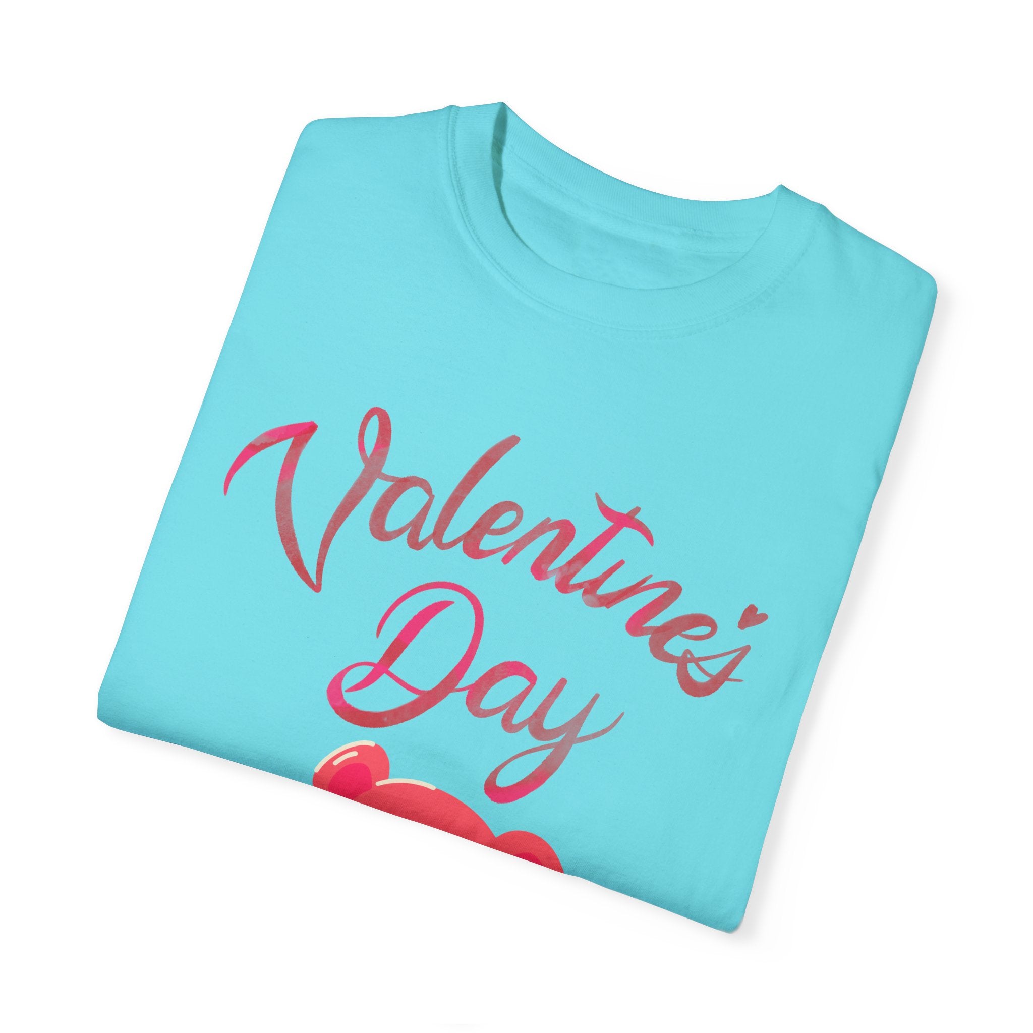 Valentine's Day Bear T-shirt - Unisex Garment-Dyed Tee