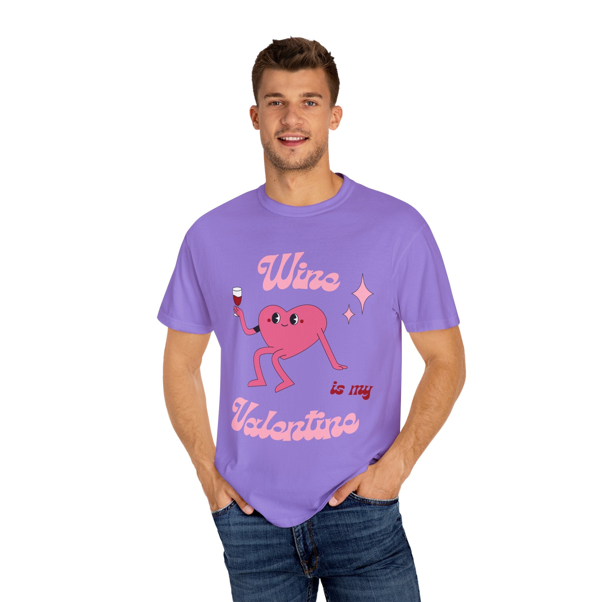 Wine is My Valentine T-Shirt - Cute Valentine's Day Tee