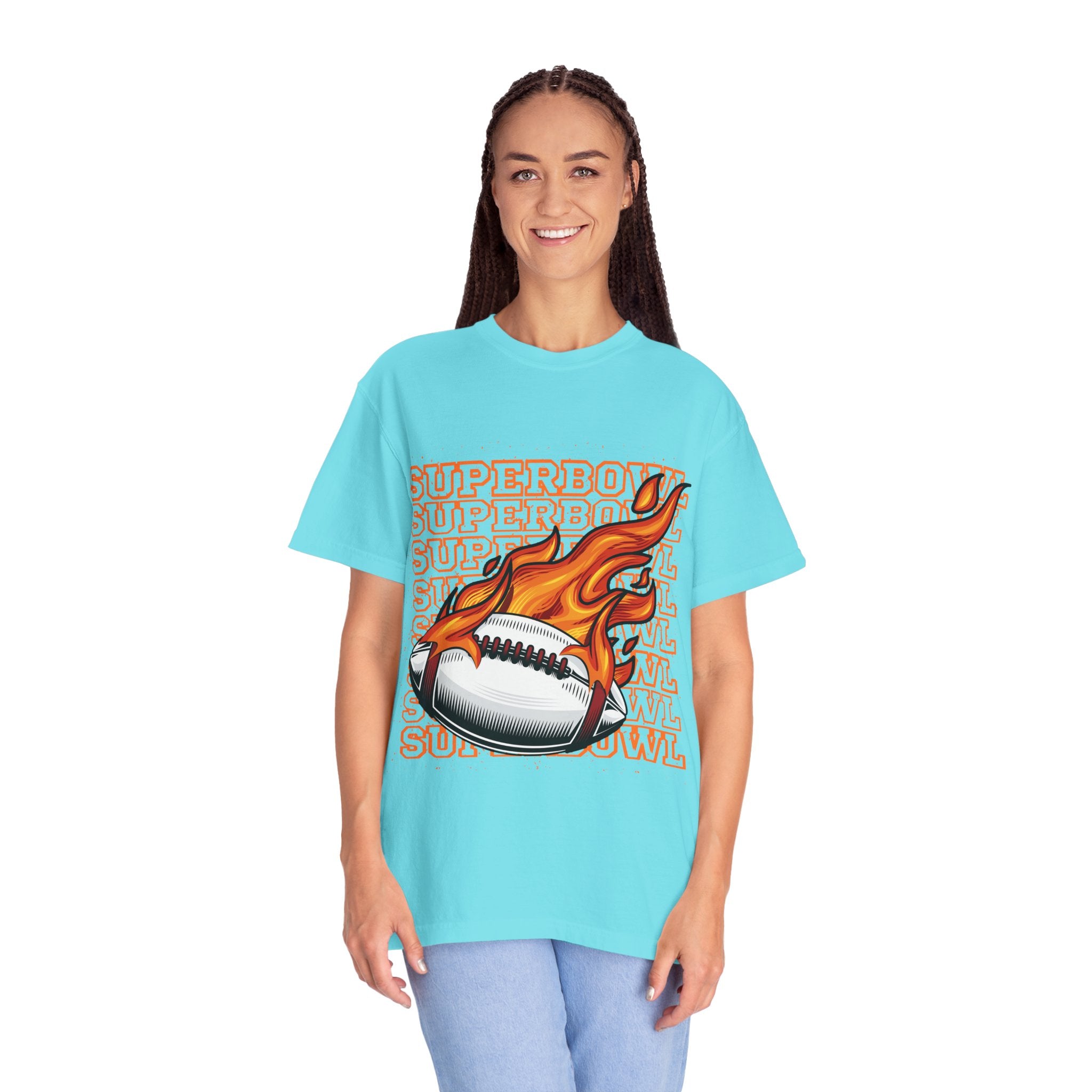 Superbowl Flame Graphic T-Shirt