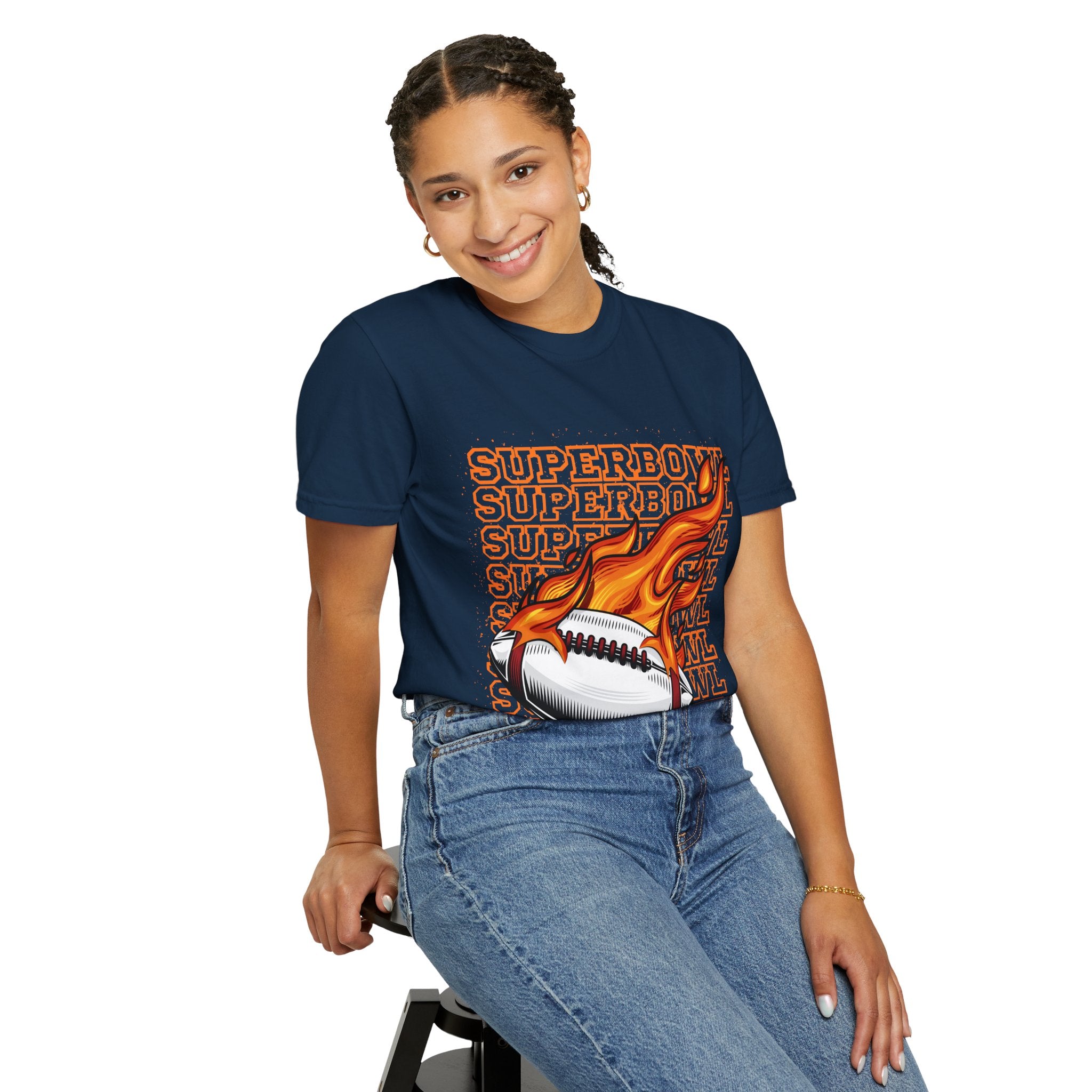 Superbowl Flame Graphic T-Shirt