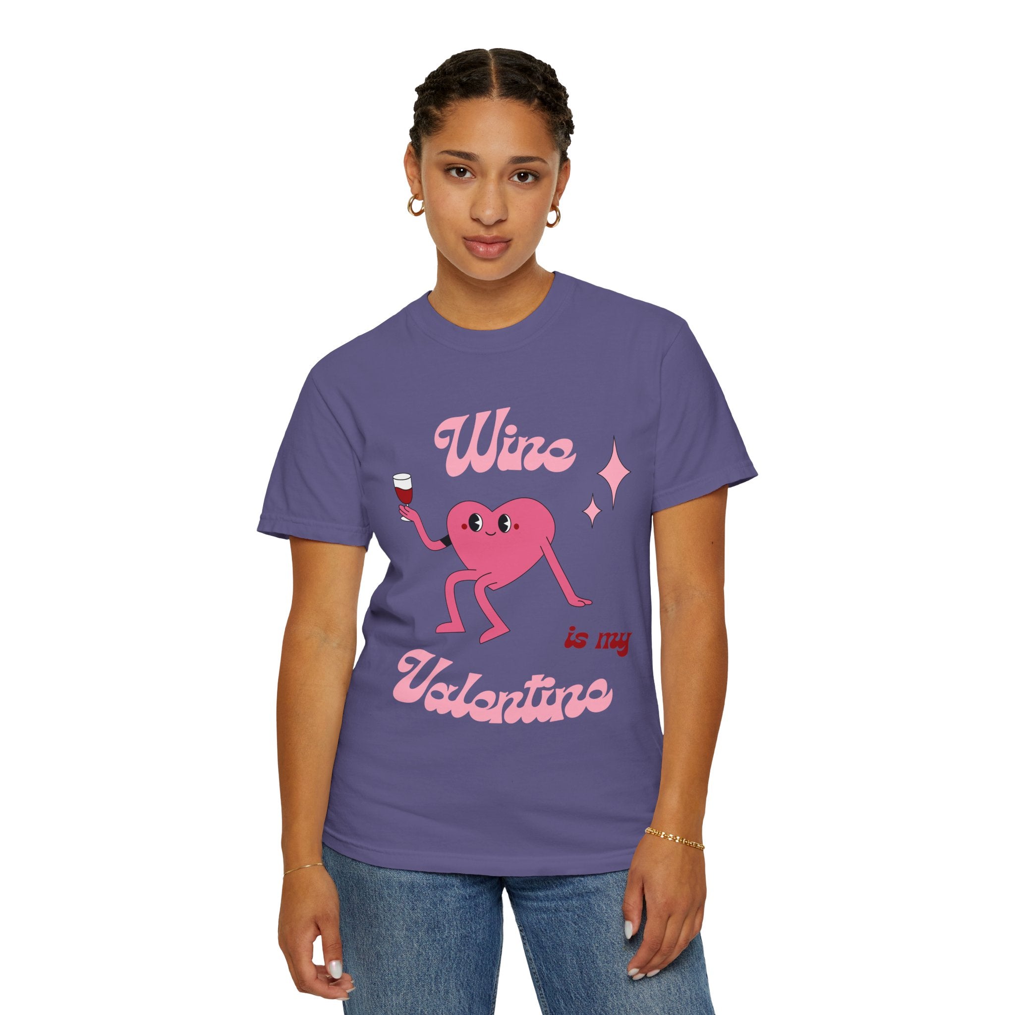 Wine is My Valentine T-Shirt - Cute Valentine's Day Tee