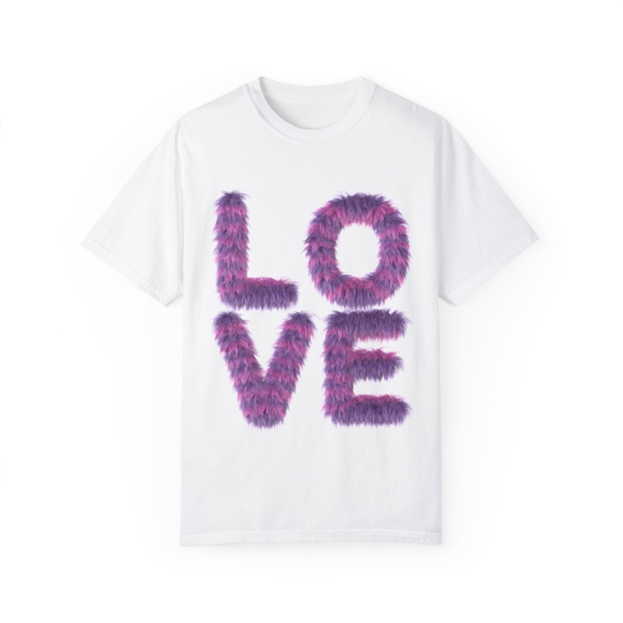 Fuzzy Love Tee - Soft Graphic Unisex T-shirt for Casual Style