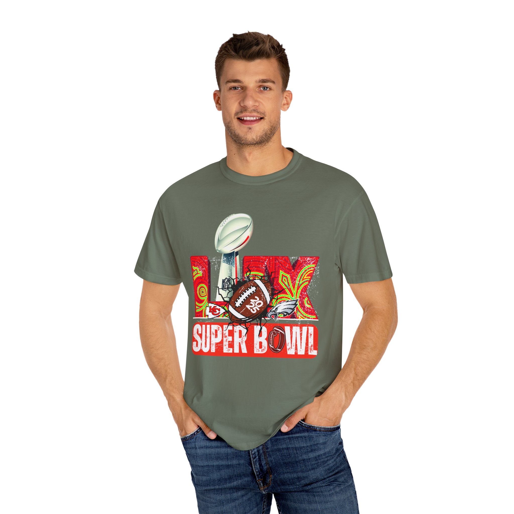 Dyed Super Bowl T-Shirt - Celebrate Football with Style!