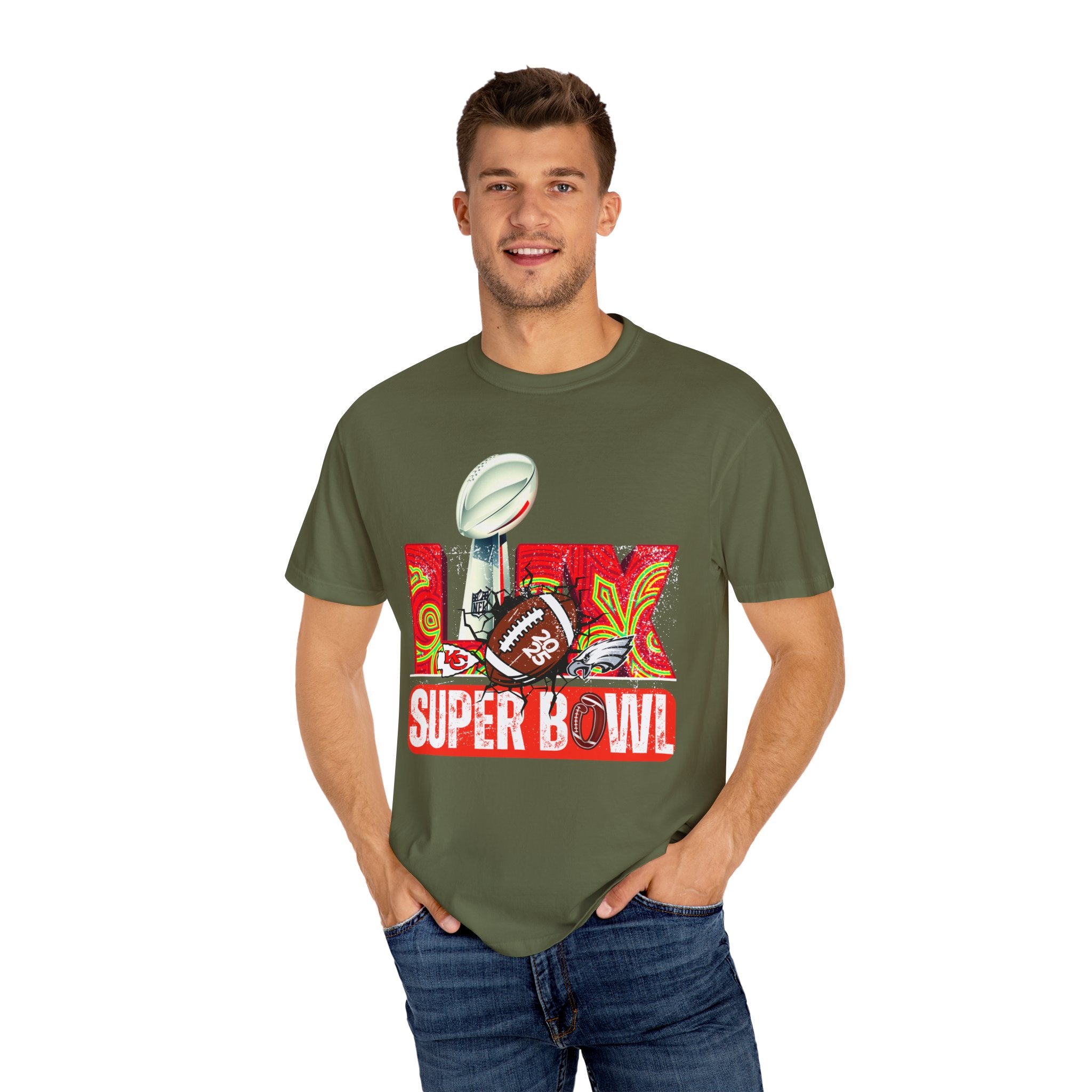 Dyed Super Bowl T-Shirt - Celebrate Football with Style!