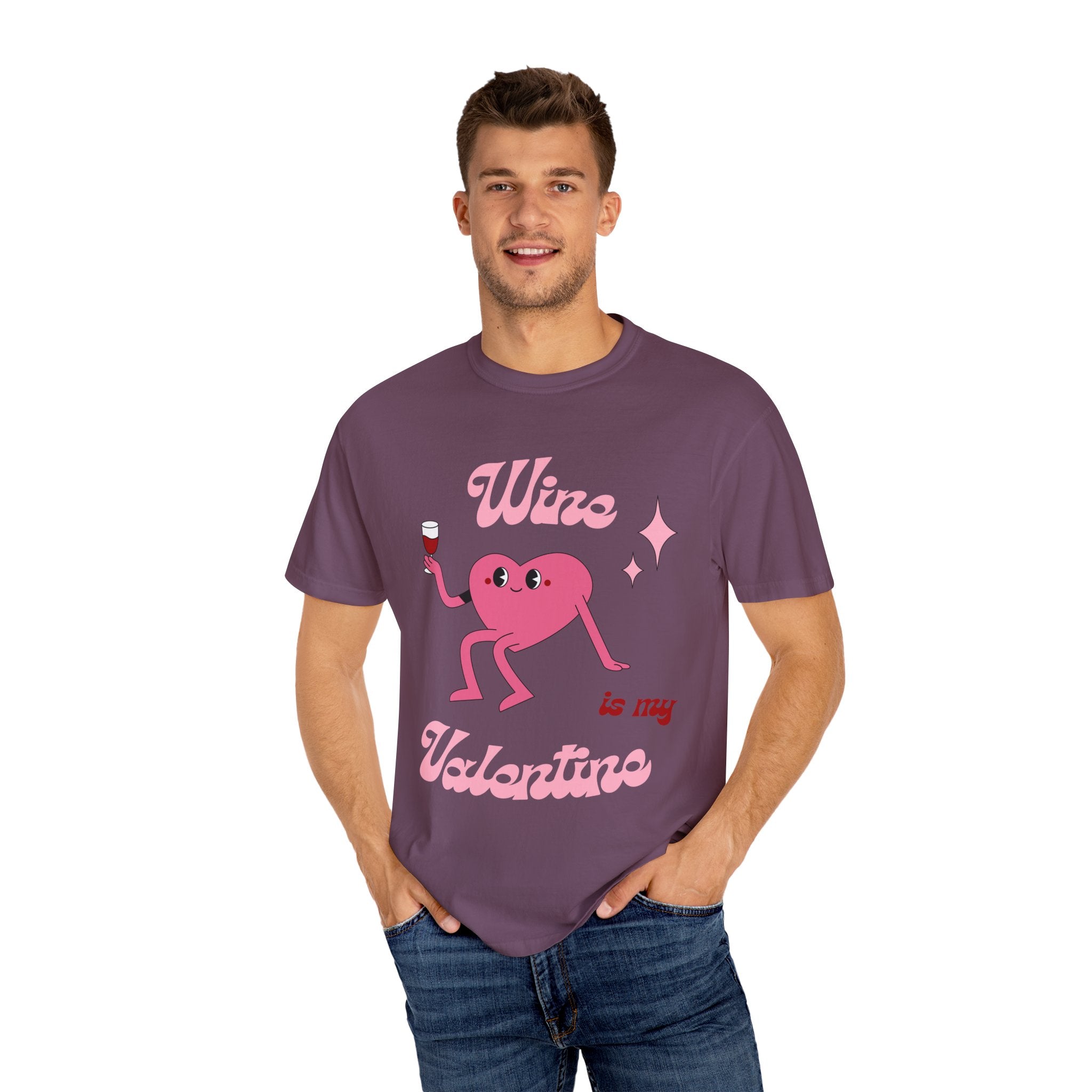 Wine is My Valentine T-Shirt - Cute Valentine's Day Tee