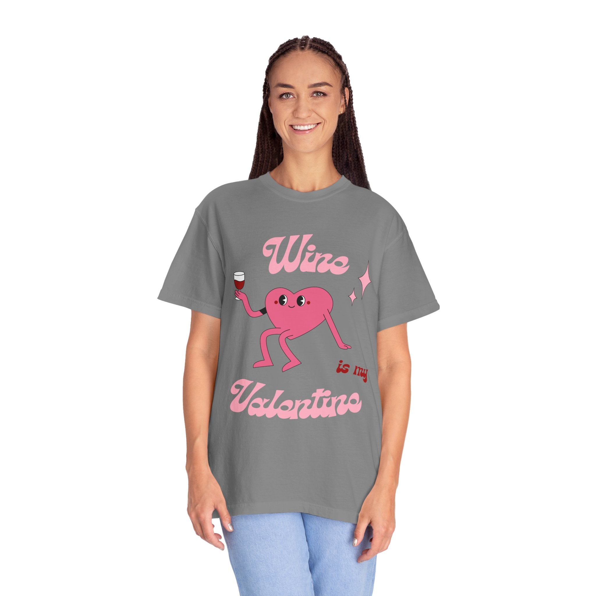 Wine is My Valentine T-Shirt - Cute Valentine's Day Tee