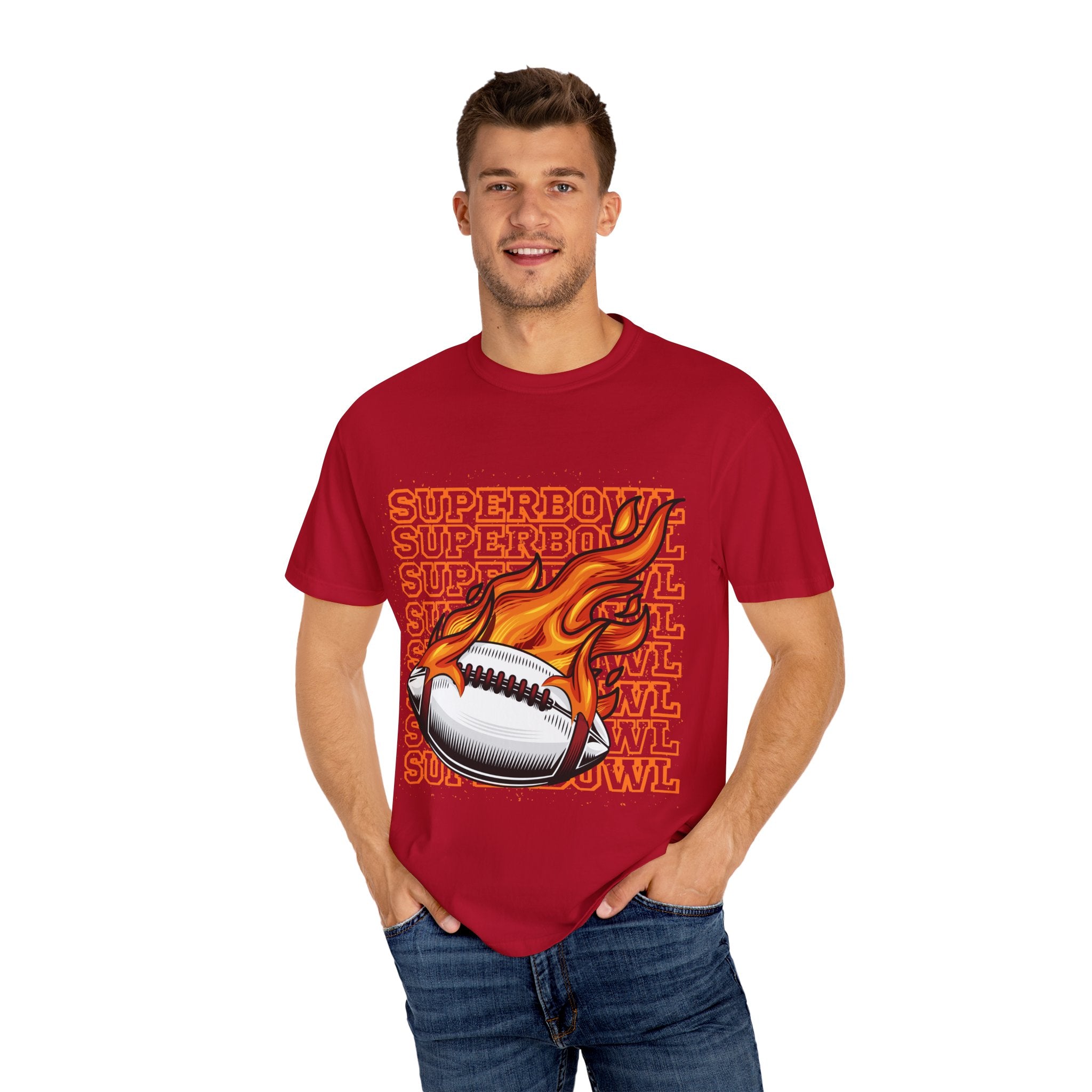 Superbowl Flame Graphic T-Shirt