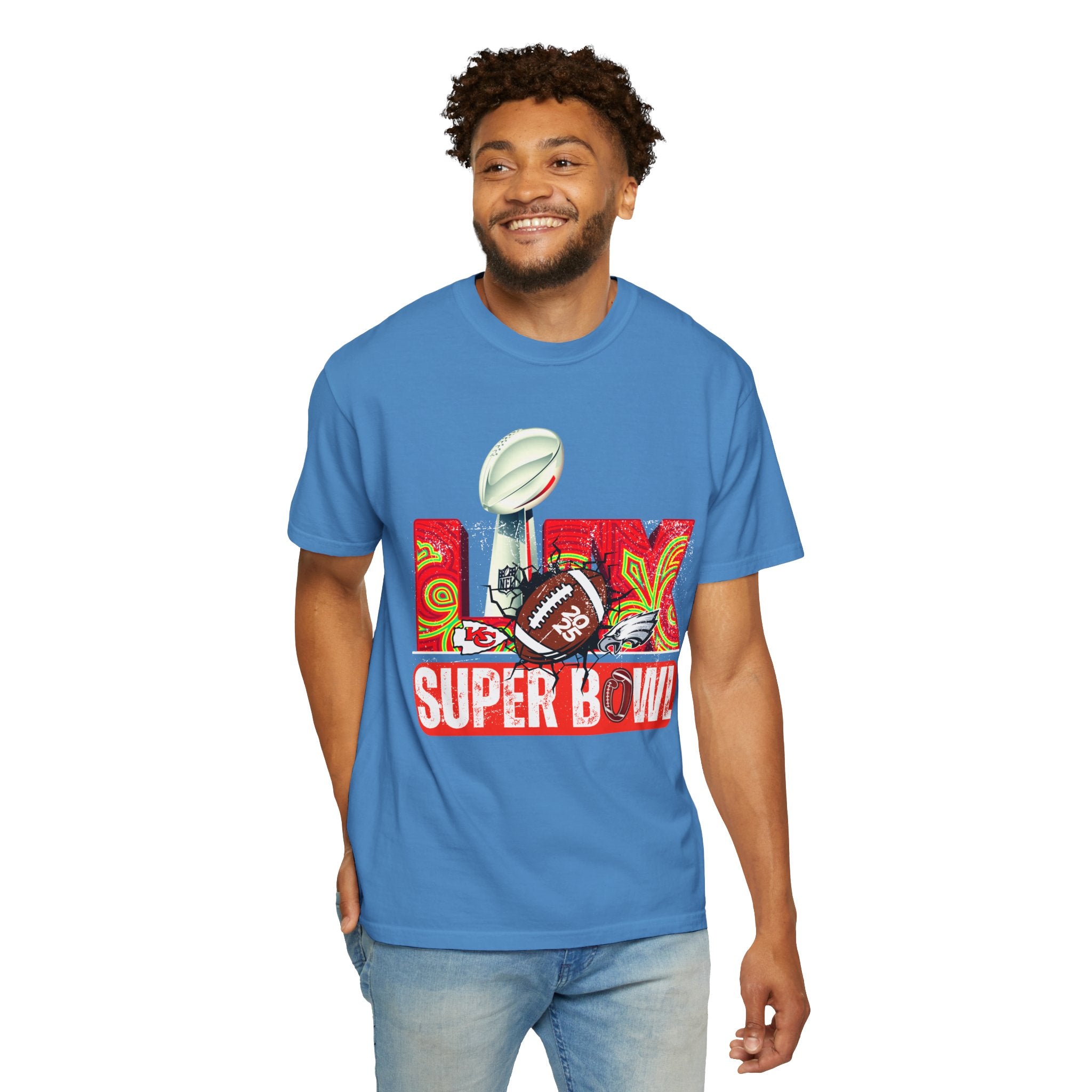 Dyed Super Bowl T-Shirt - Celebrate Football with Style!