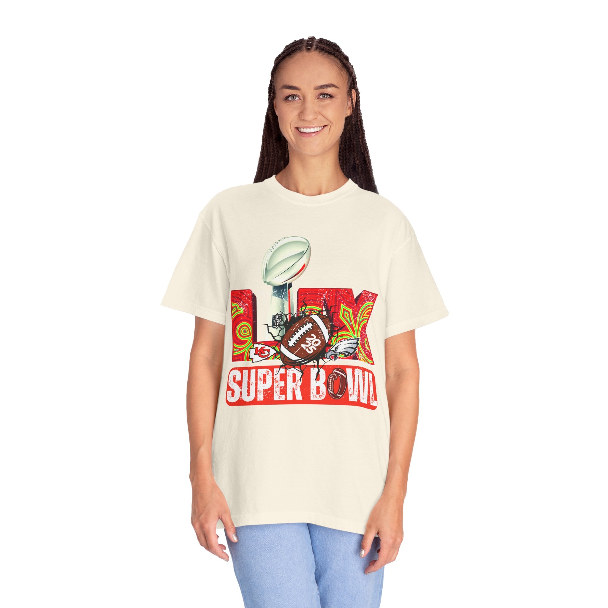 Dyed Super Bowl T-Shirt - Celebrate Football with Style!