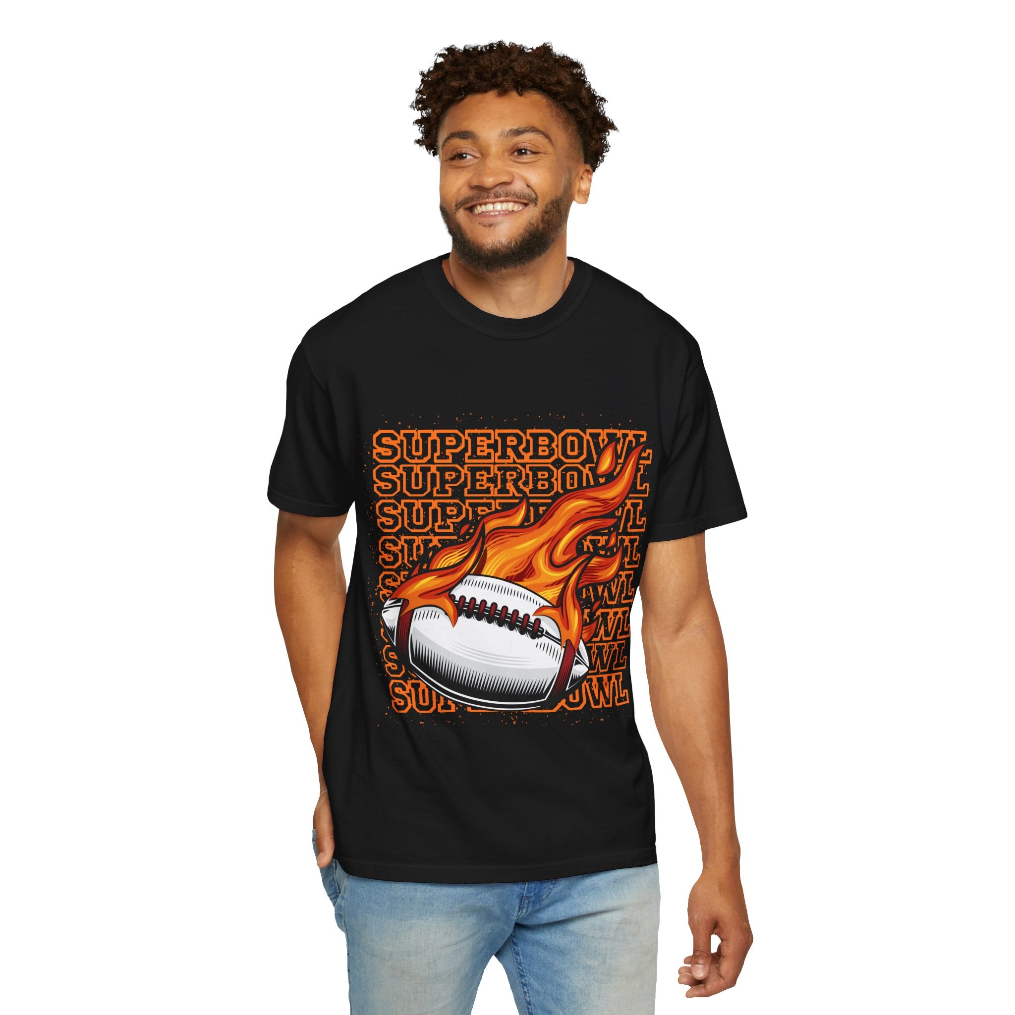 Superbowl Flame Graphic T-Shirt