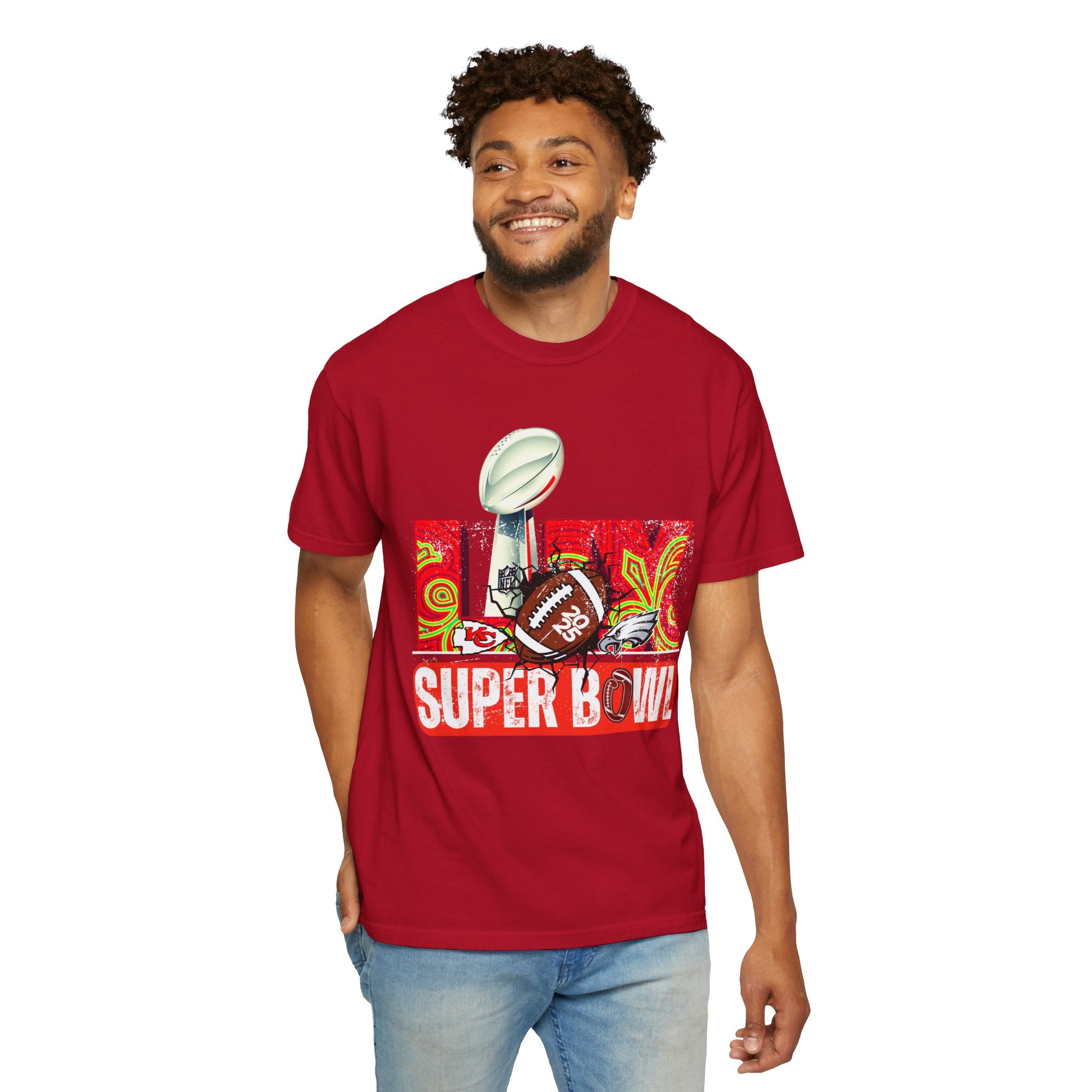 Dyed Super Bowl T-Shirt - Celebrate Football with Style!