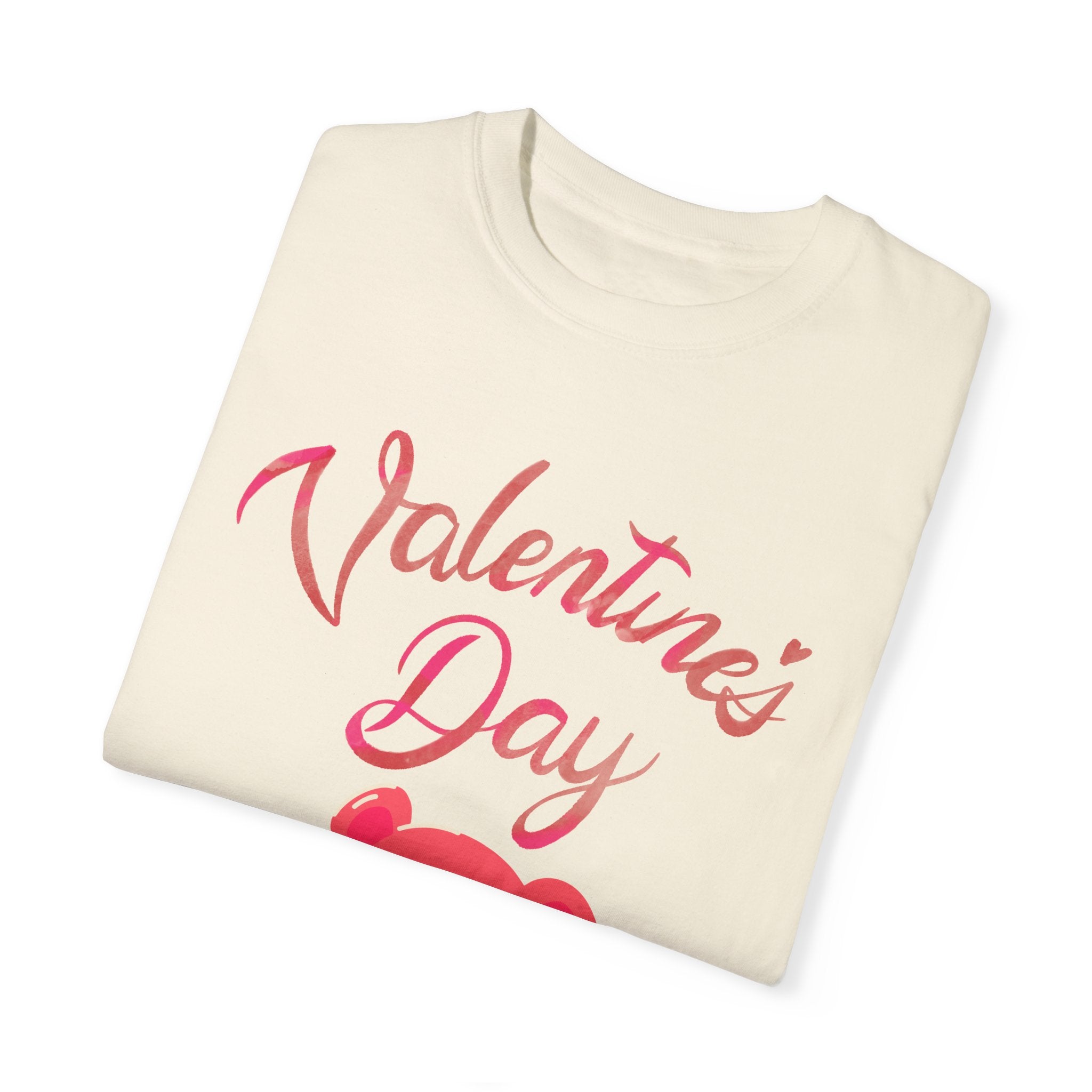 Valentine's Day Bear T-shirt - Unisex Garment-Dyed Tee