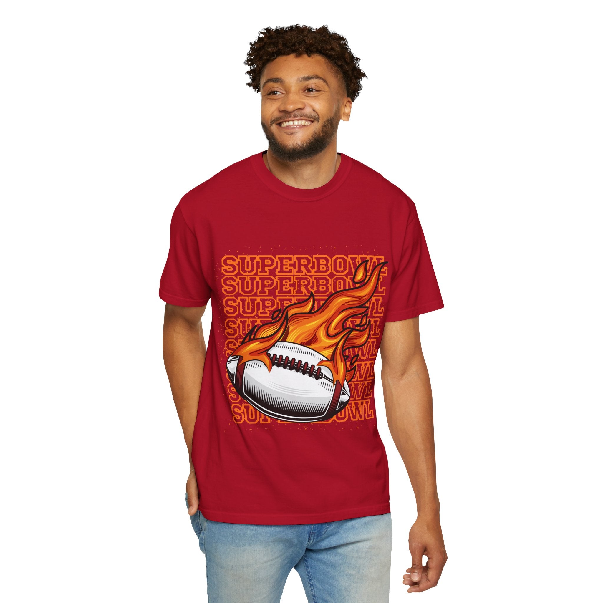 Superbowl Flame Graphic T-Shirt