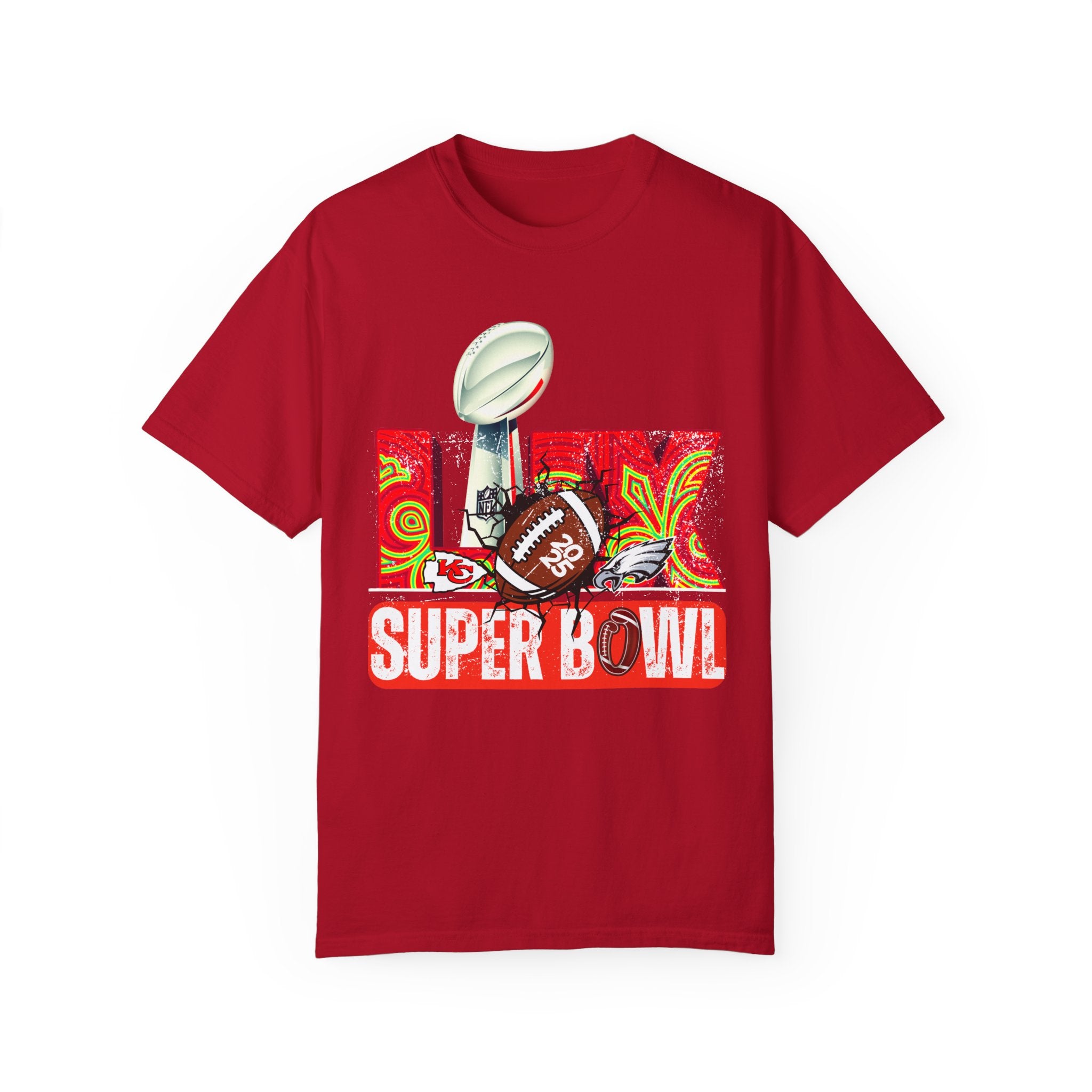 Dyed Super Bowl T-Shirt - Celebrate Football with Style!