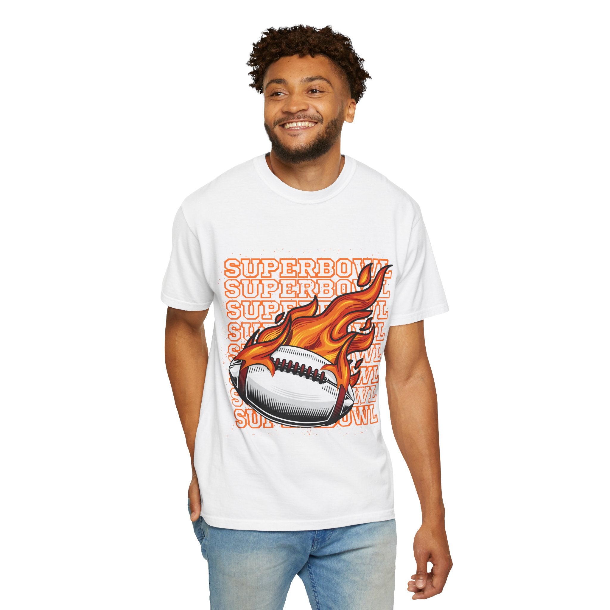 Superbowl Flame Graphic T-Shirt