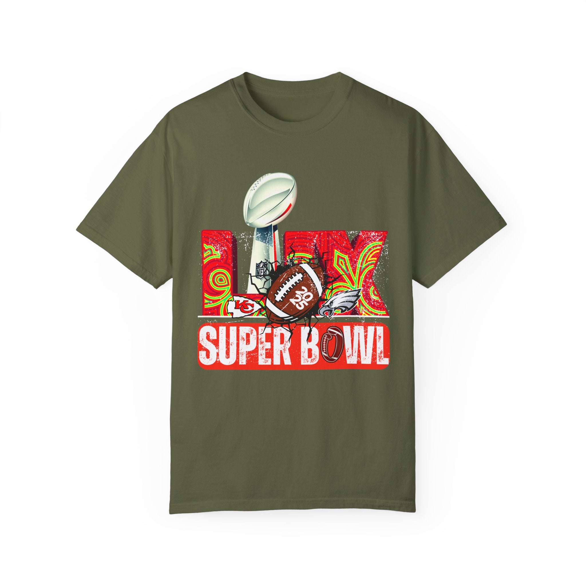 Dyed Super Bowl T-Shirt - Celebrate Football with Style!