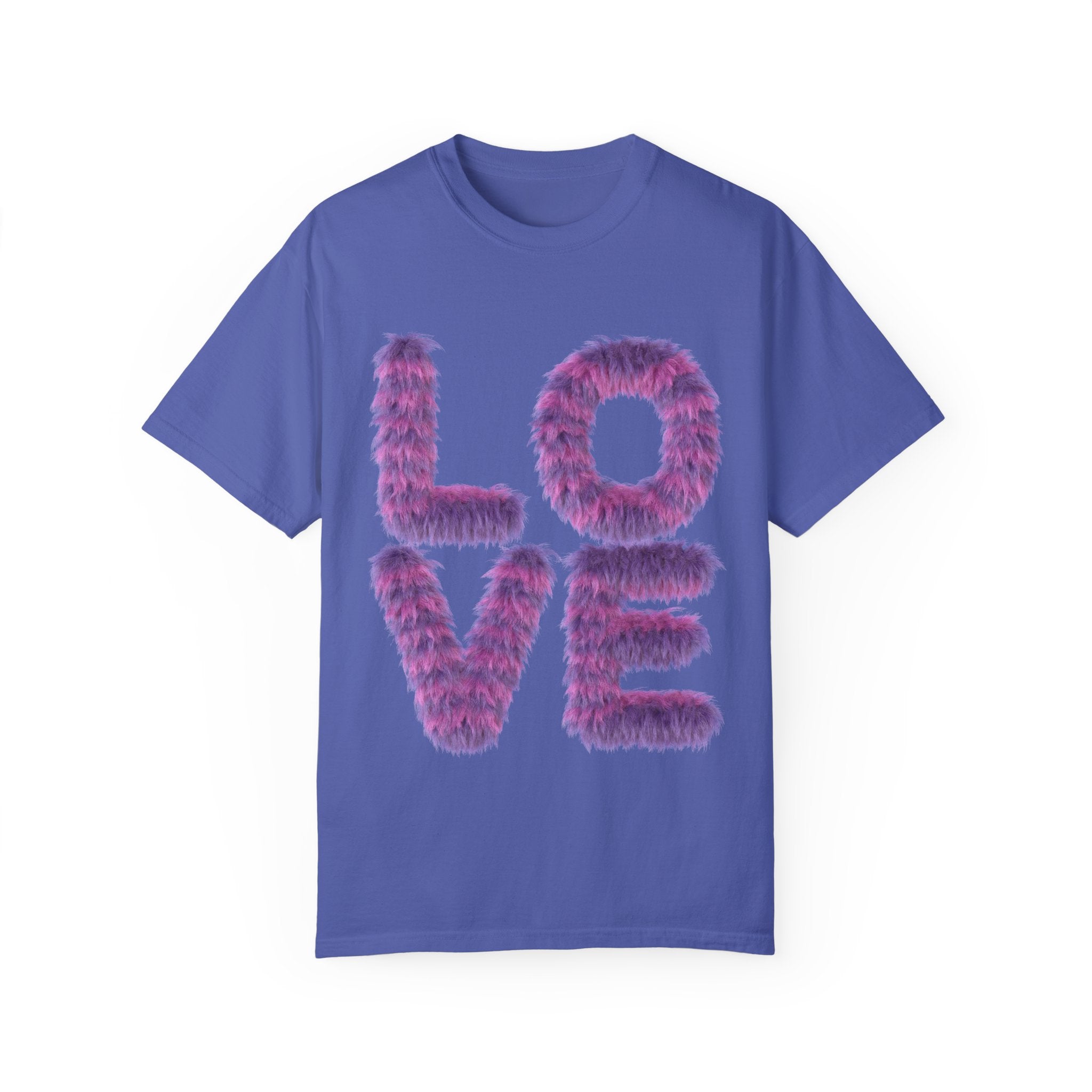 Fuzzy Love Tee - Soft Graphic Unisex T-shirt for Casual Style