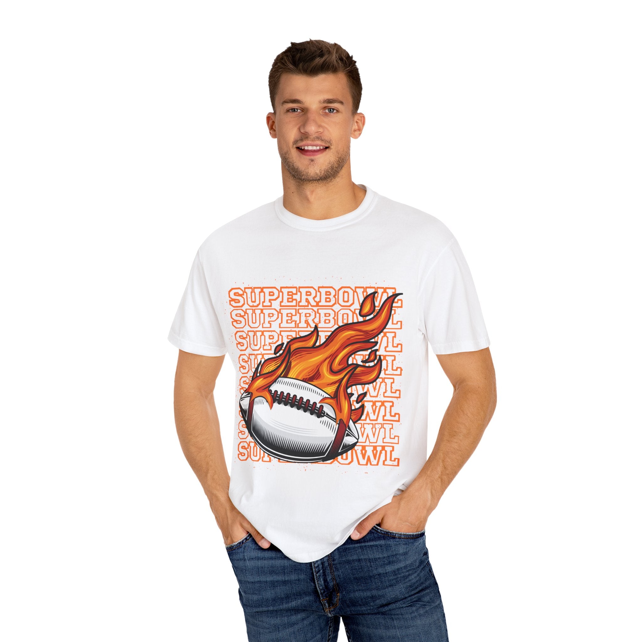 Superbowl Flame Graphic T-Shirt