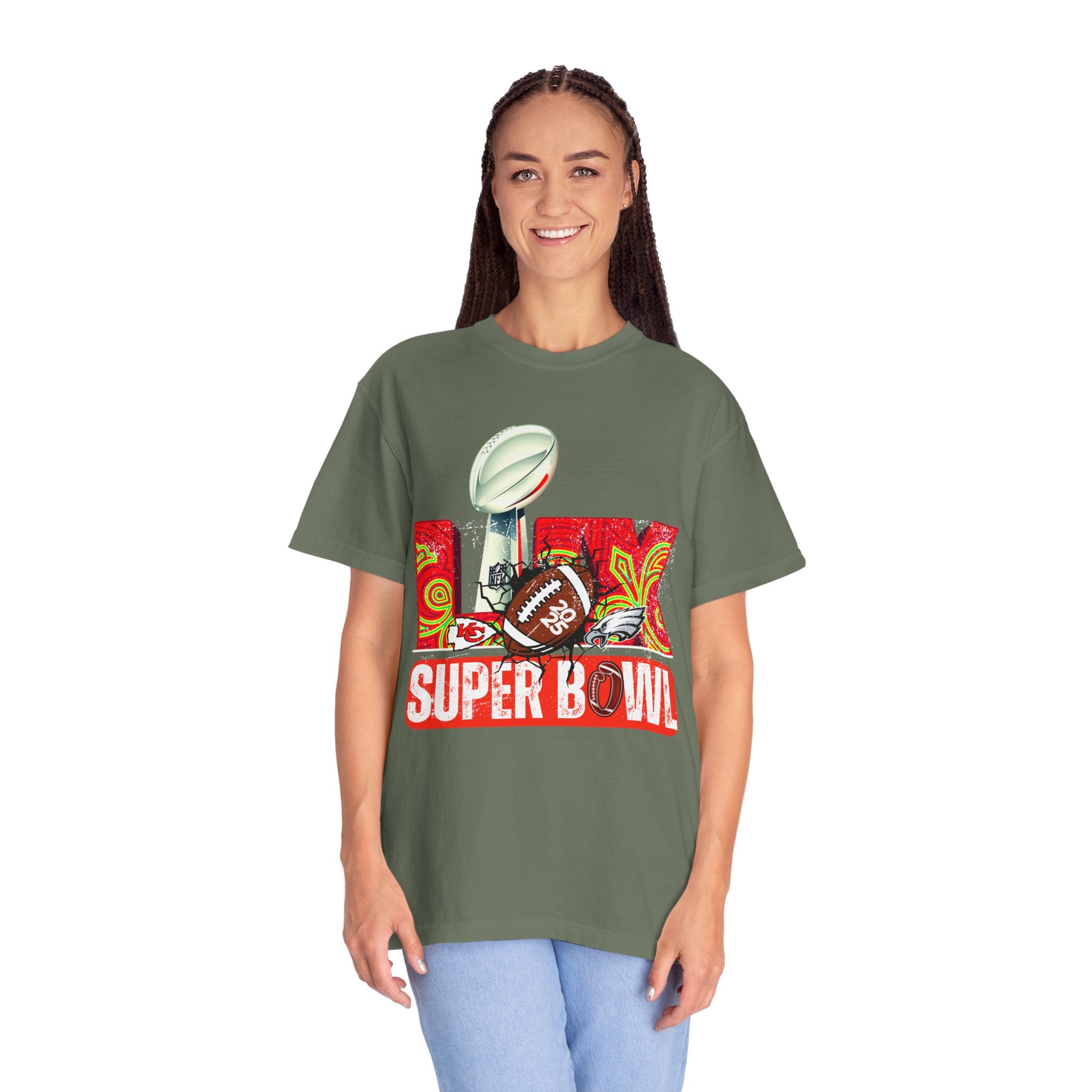 Dyed Super Bowl T-Shirt - Celebrate Football with Style!