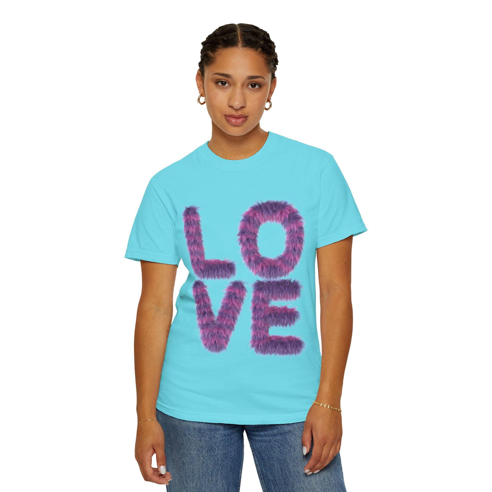 Fuzzy Love Tee - Soft Graphic Unisex T-shirt for Casual Style