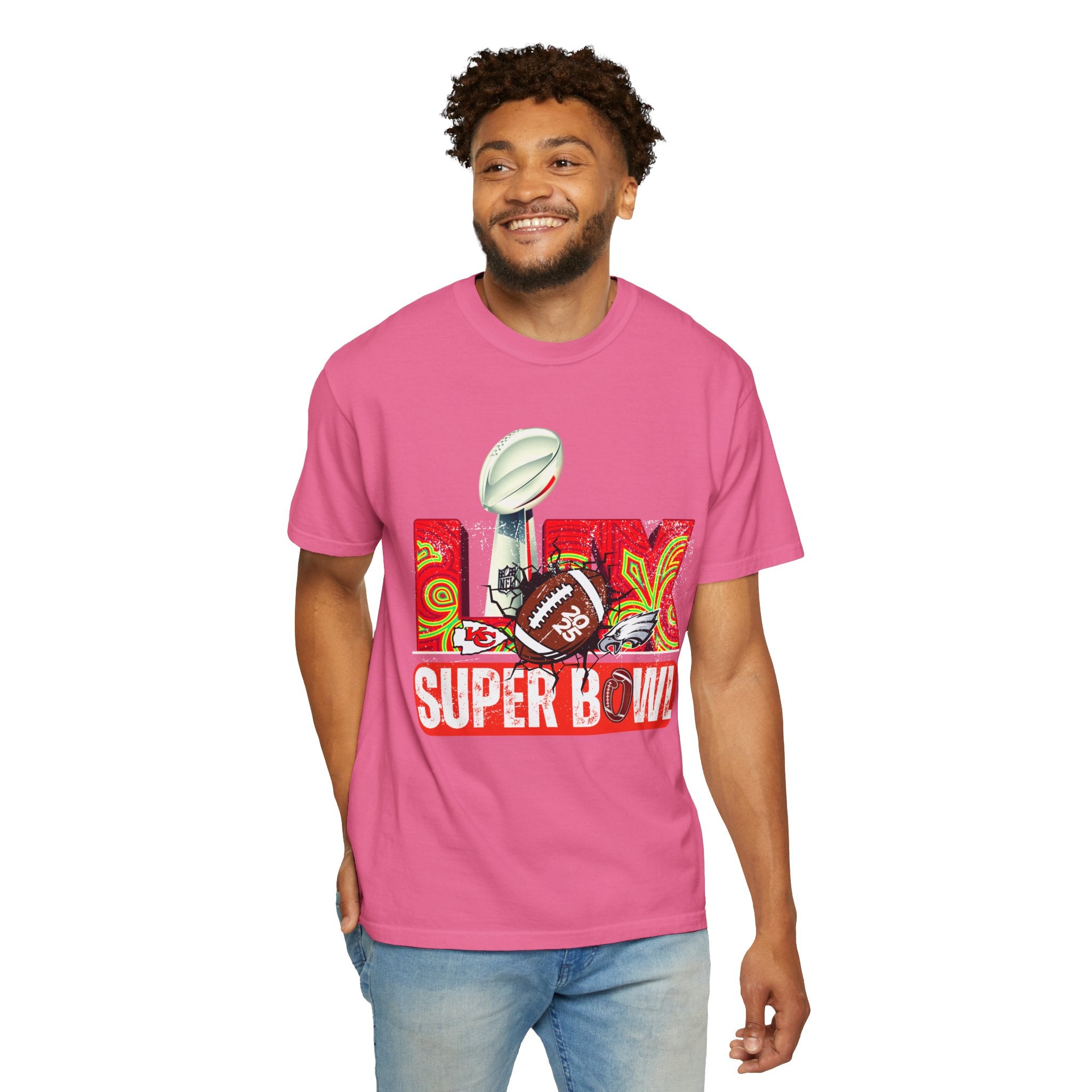 Dyed Super Bowl T-Shirt - Celebrate Football with Style!