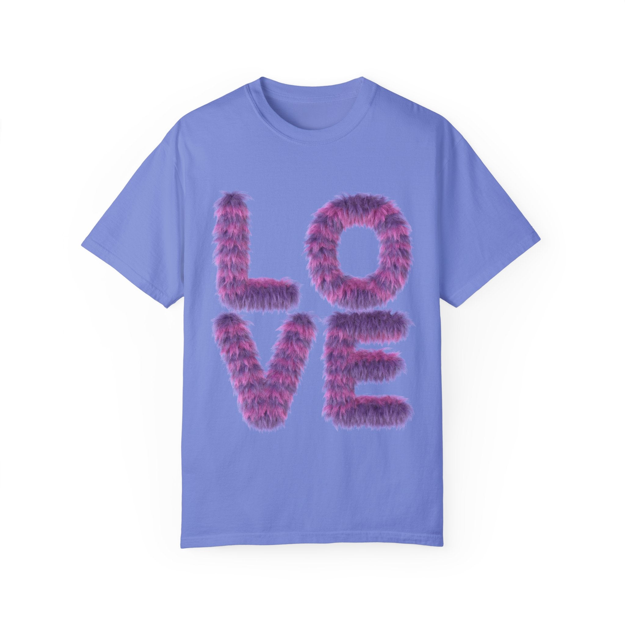 Fuzzy Love Tee - Soft Graphic Unisex T-shirt for Casual Style