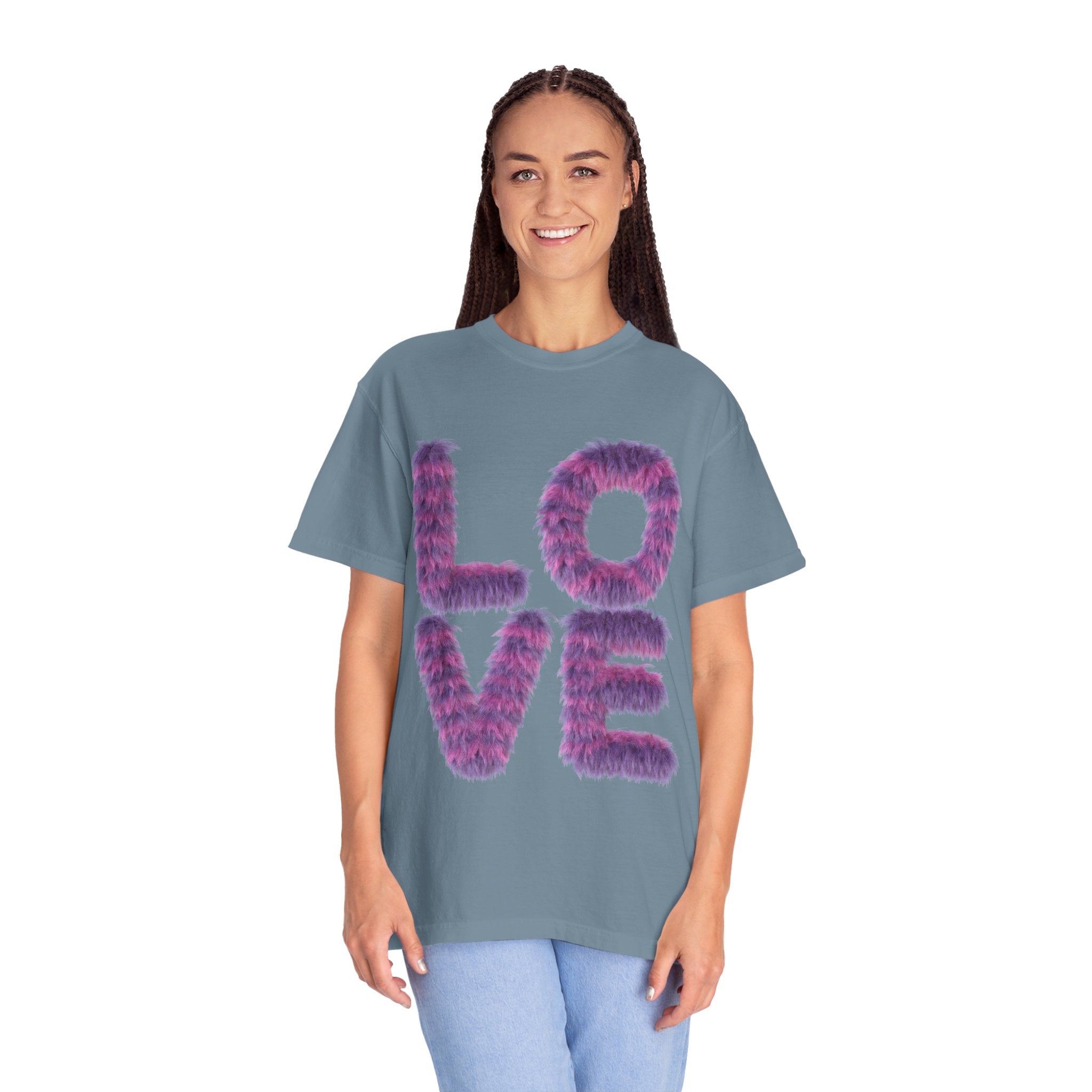 Fuzzy Love Tee - Soft Graphic Unisex T-shirt for Casual Style